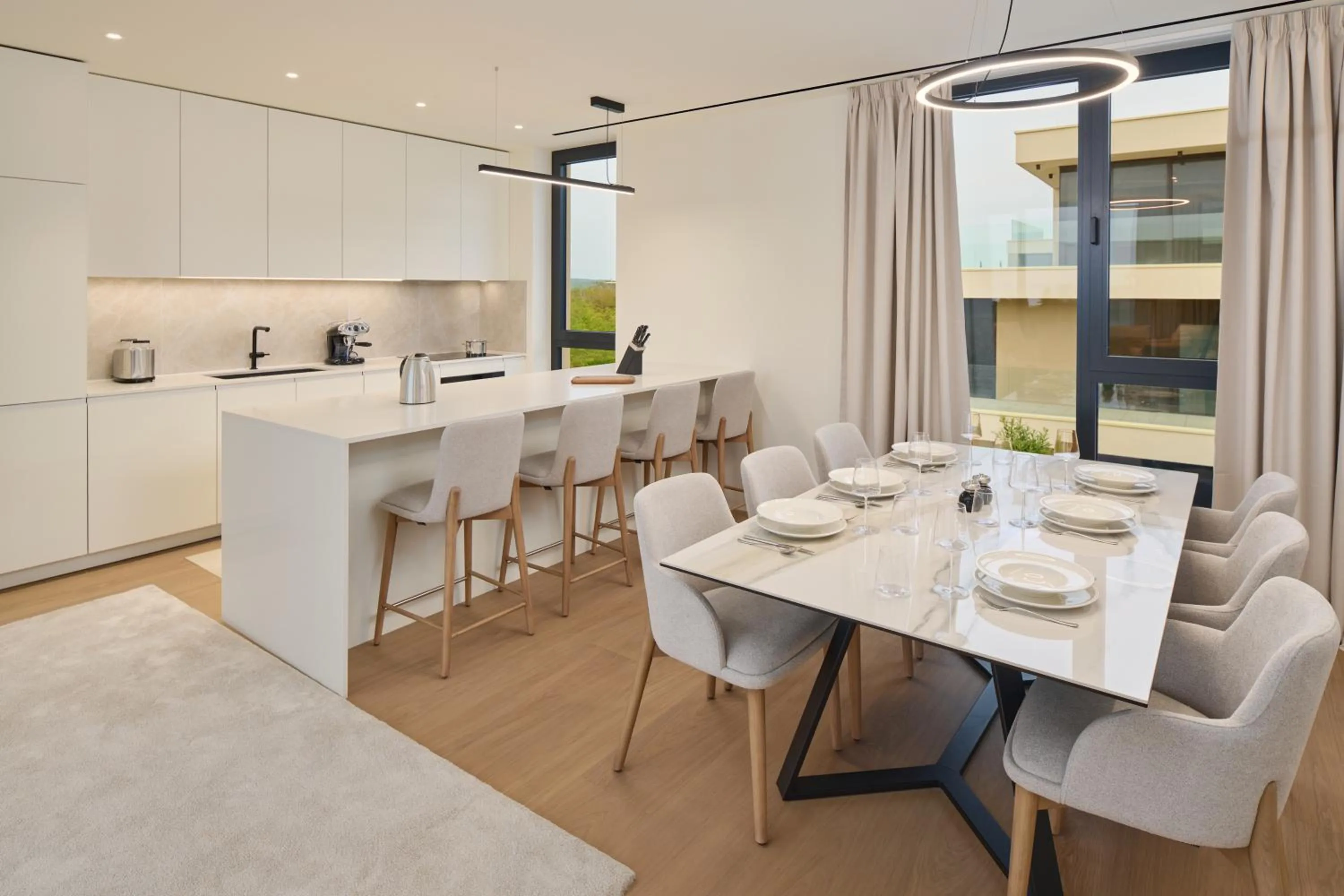 Kitchen or kitchenette in Petram Resort & Residences