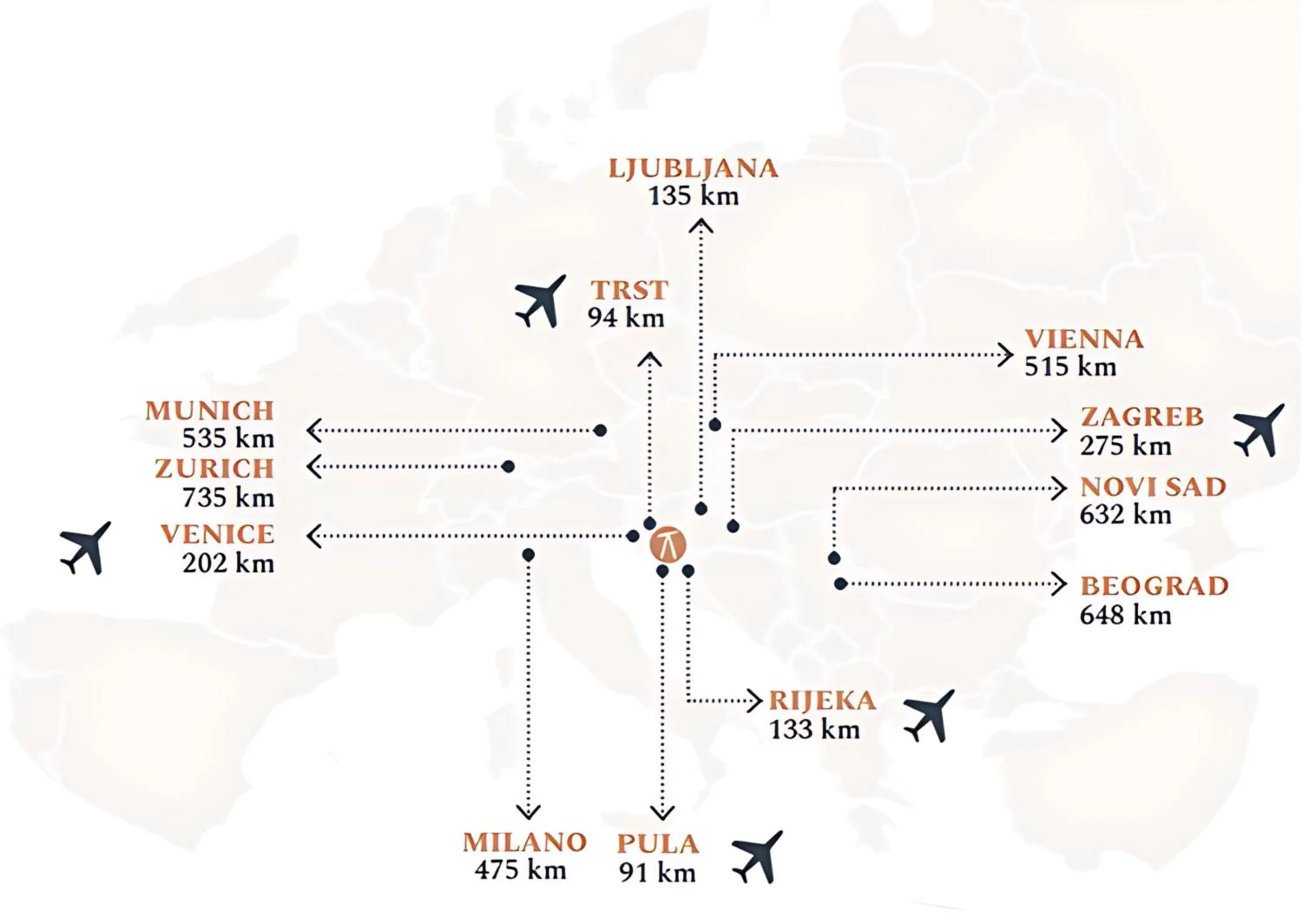 Location in Petram Resort & Residences