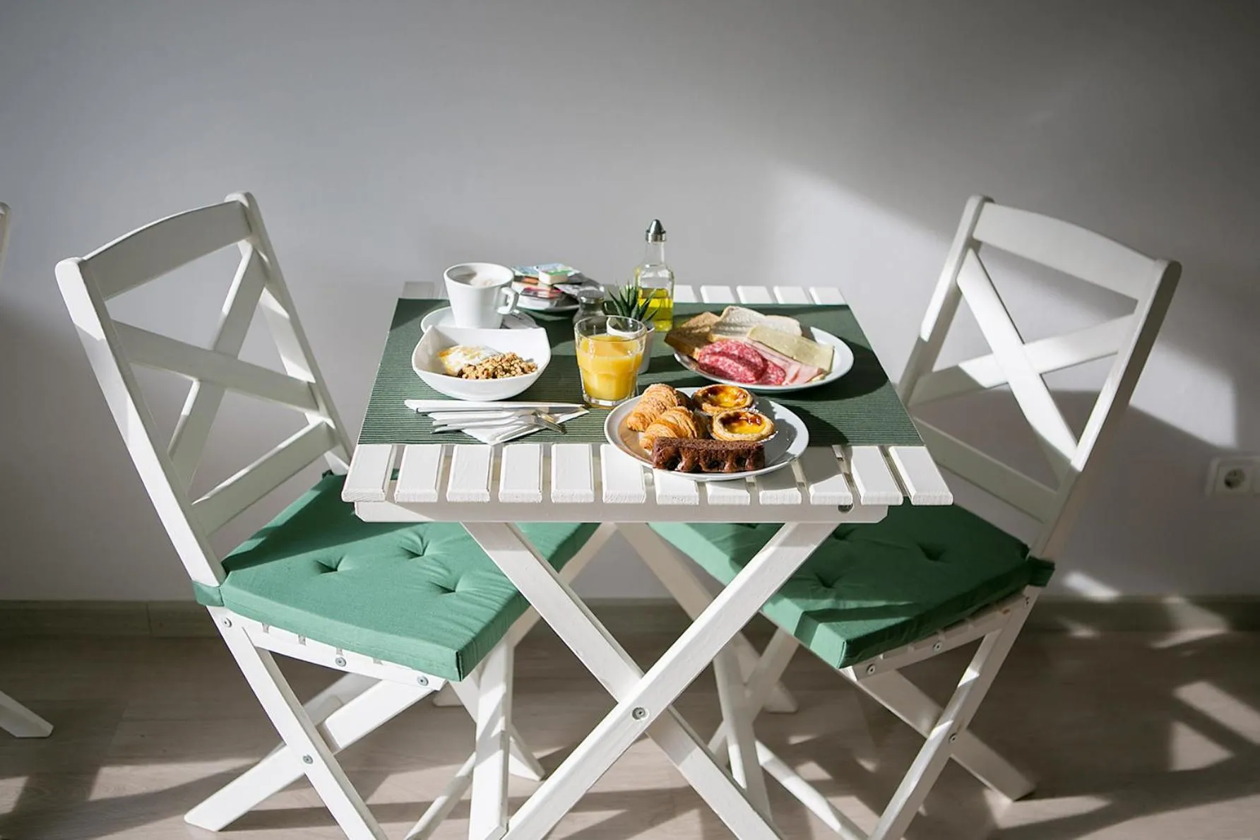 Food close-up in Blanc Guest House