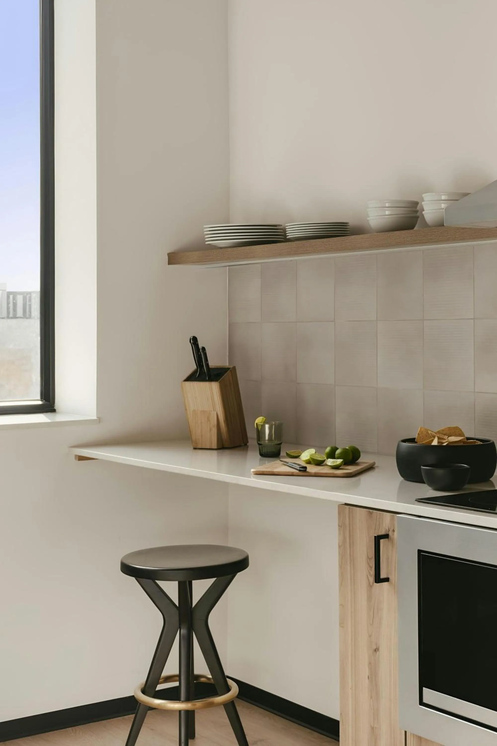 Kitchen or kitchenette in Sonder by Marriott Bonvoy Market Hall Apartments West Loop