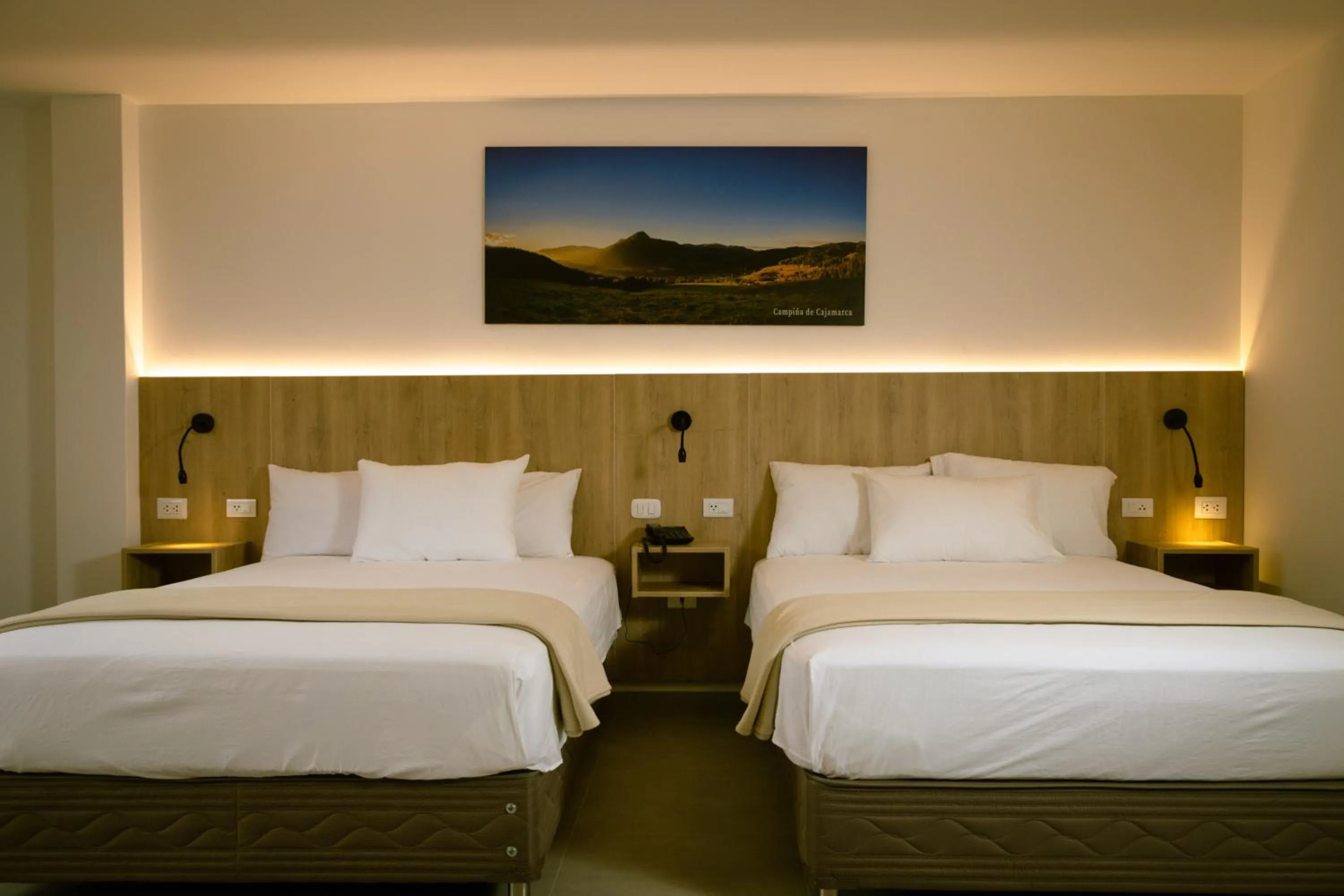 Bed in Baños del Inca Premium Hotel