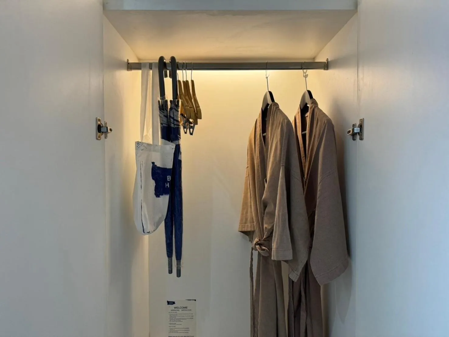 wardrobe in Beat Hotel Bangkok