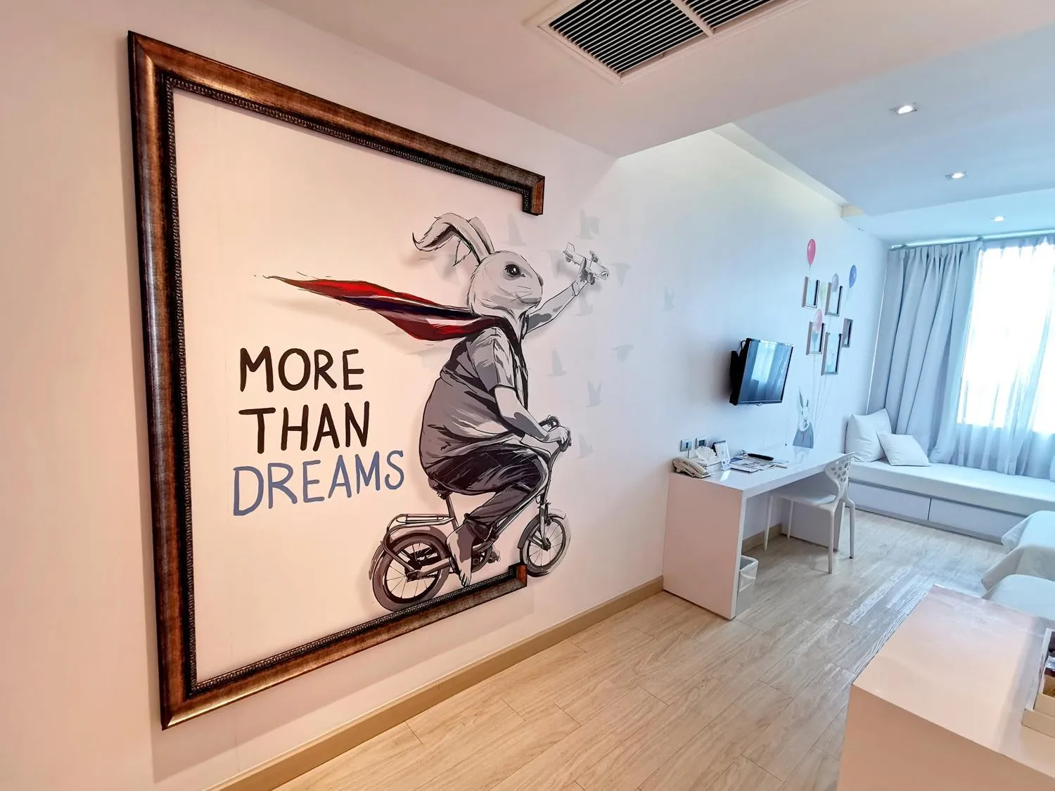 Bedroom in Beat Hotel Bangkok