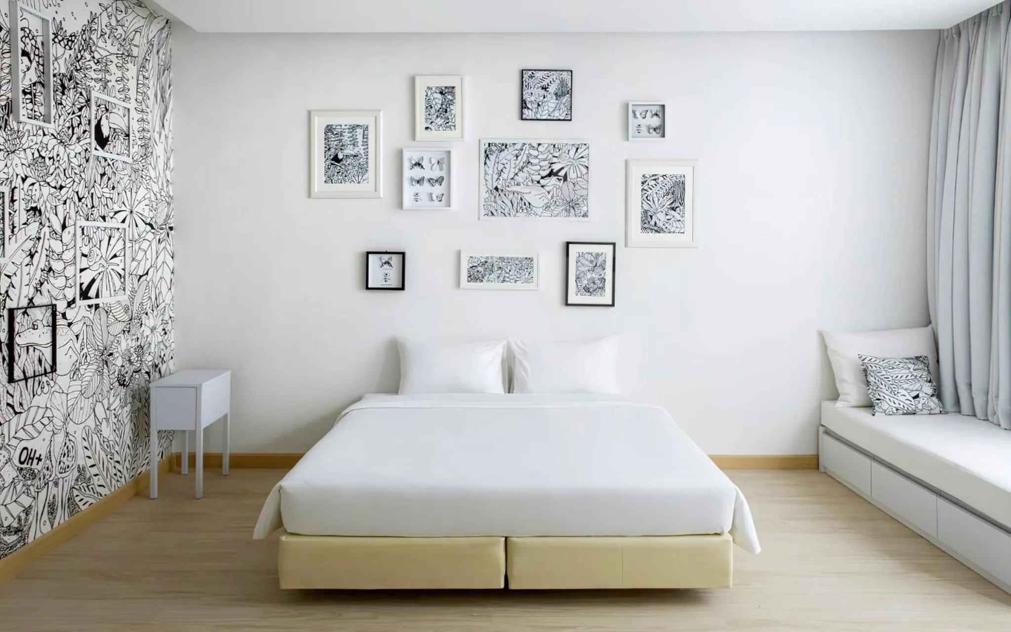 Bedroom, Bed in Beat Hotel Bangkok