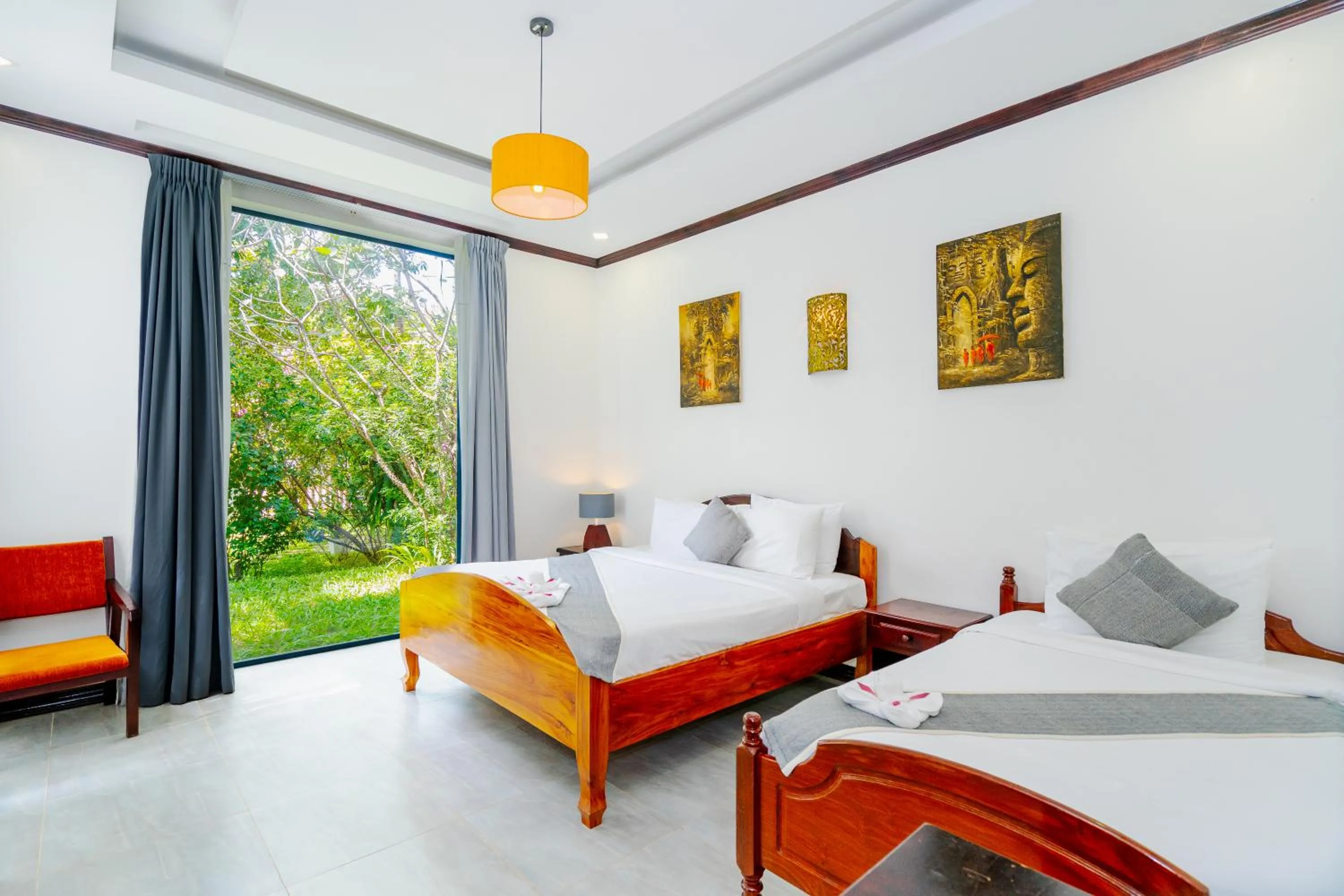 Bed in Angkor Tempora Boutique