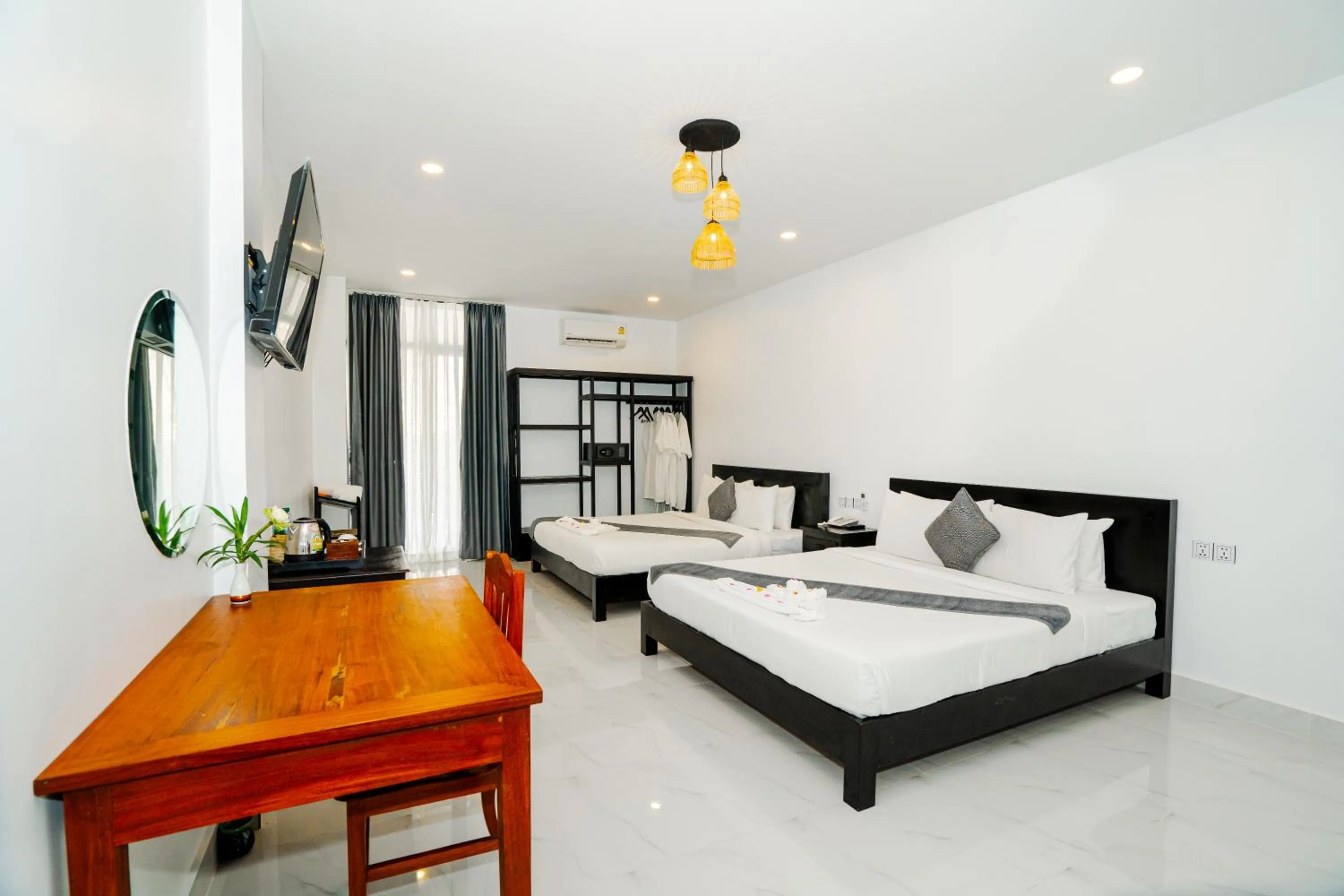 TV and multimedia, Bed in Angkor Tempora Boutique