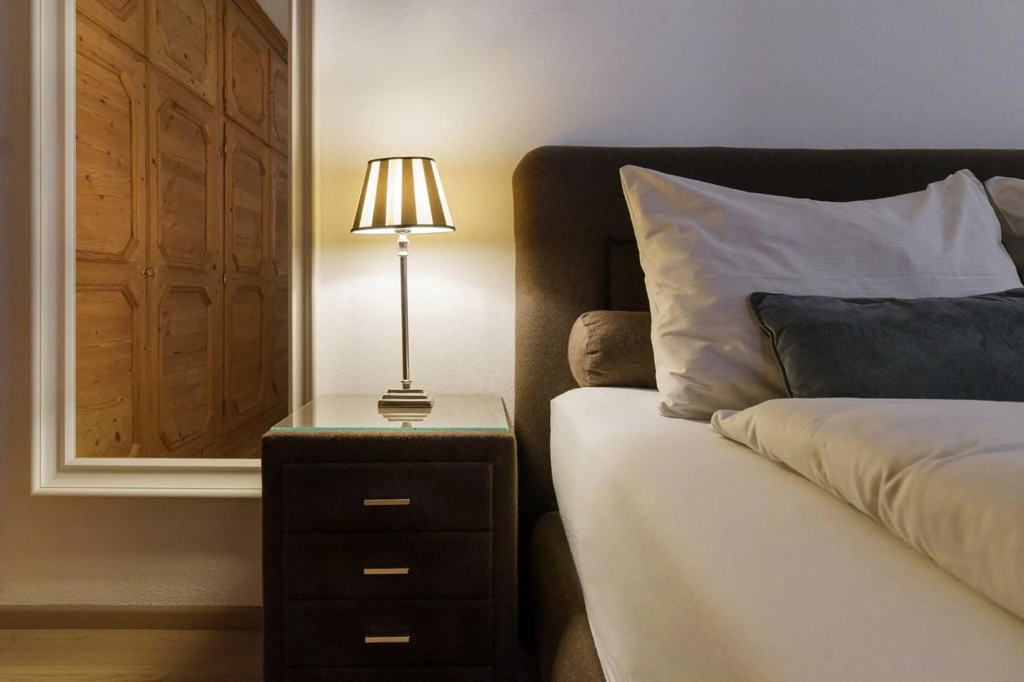Bed in Kitz-Heart Apartments by Alpine Host Helpers