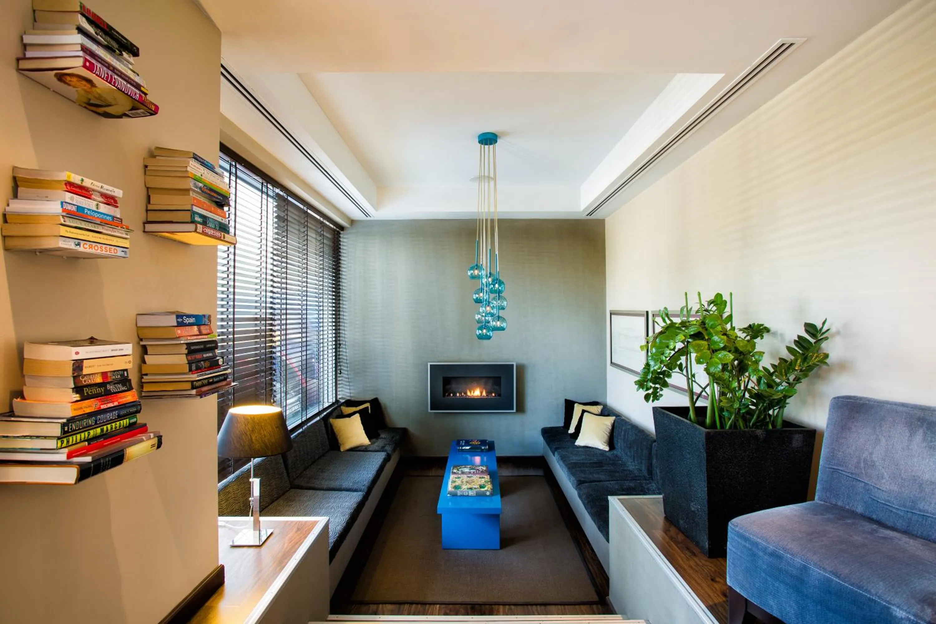 Library in The Athens Gate Hotel