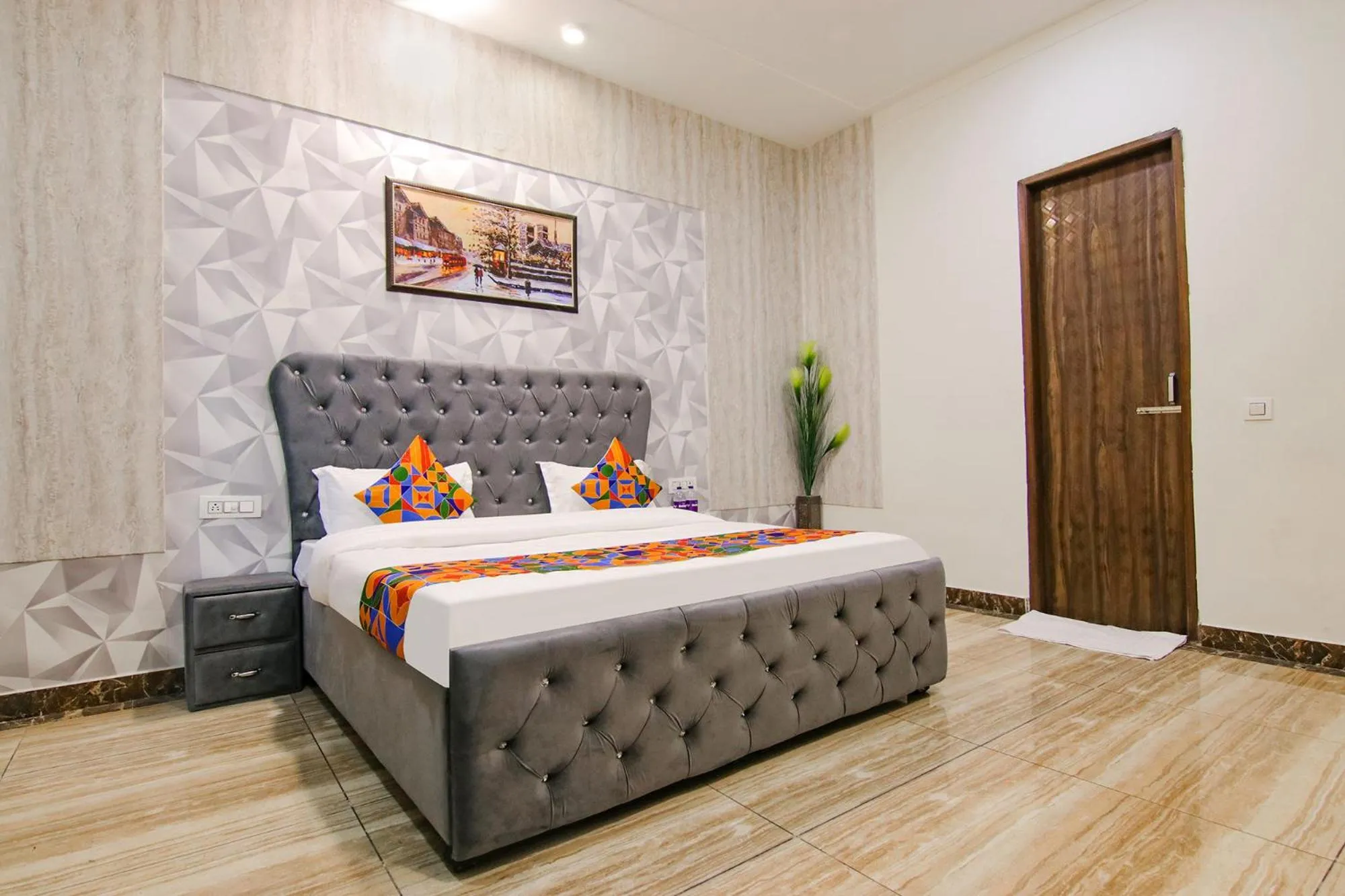 Bed in FabHotel Sky Lark Farm