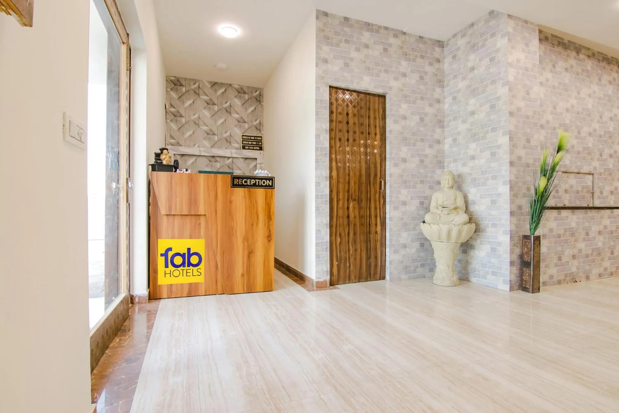 Lobby or reception in FabHotel Sky Lark Farm