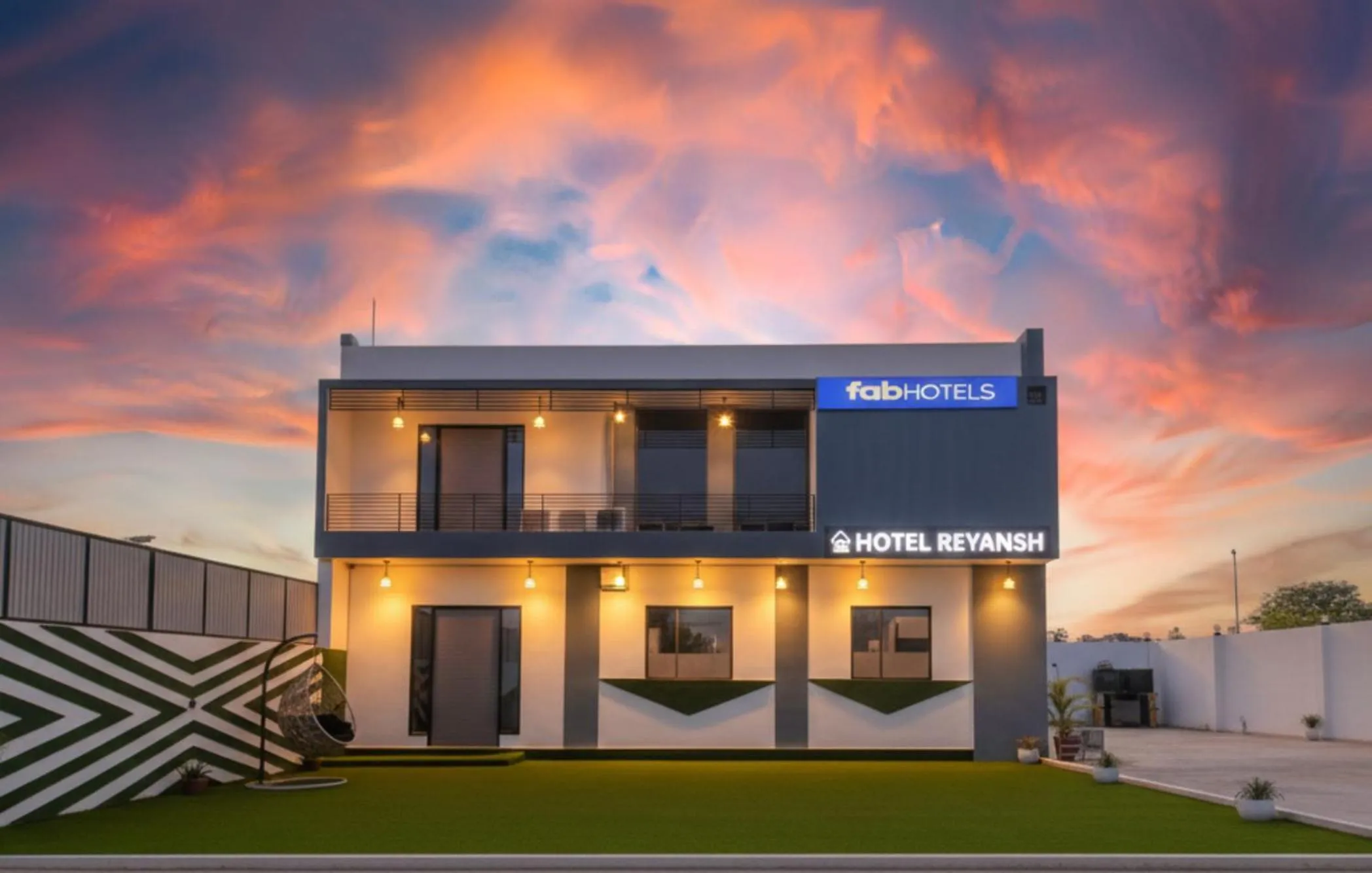 Property building in FabHotel Sky Lark Farm