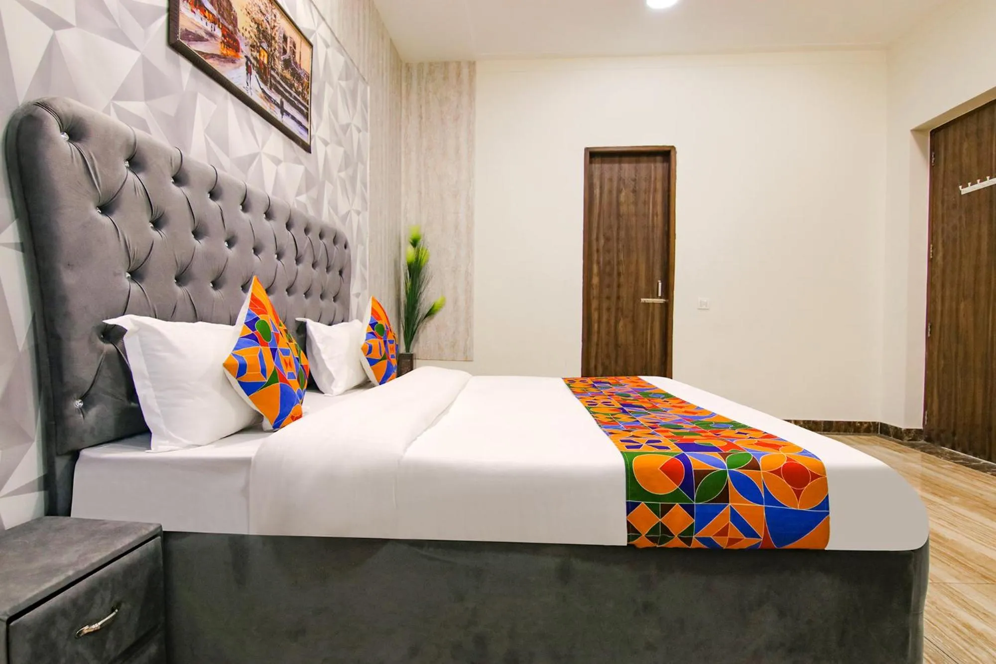 Bed in FabHotel Sky Lark Farm