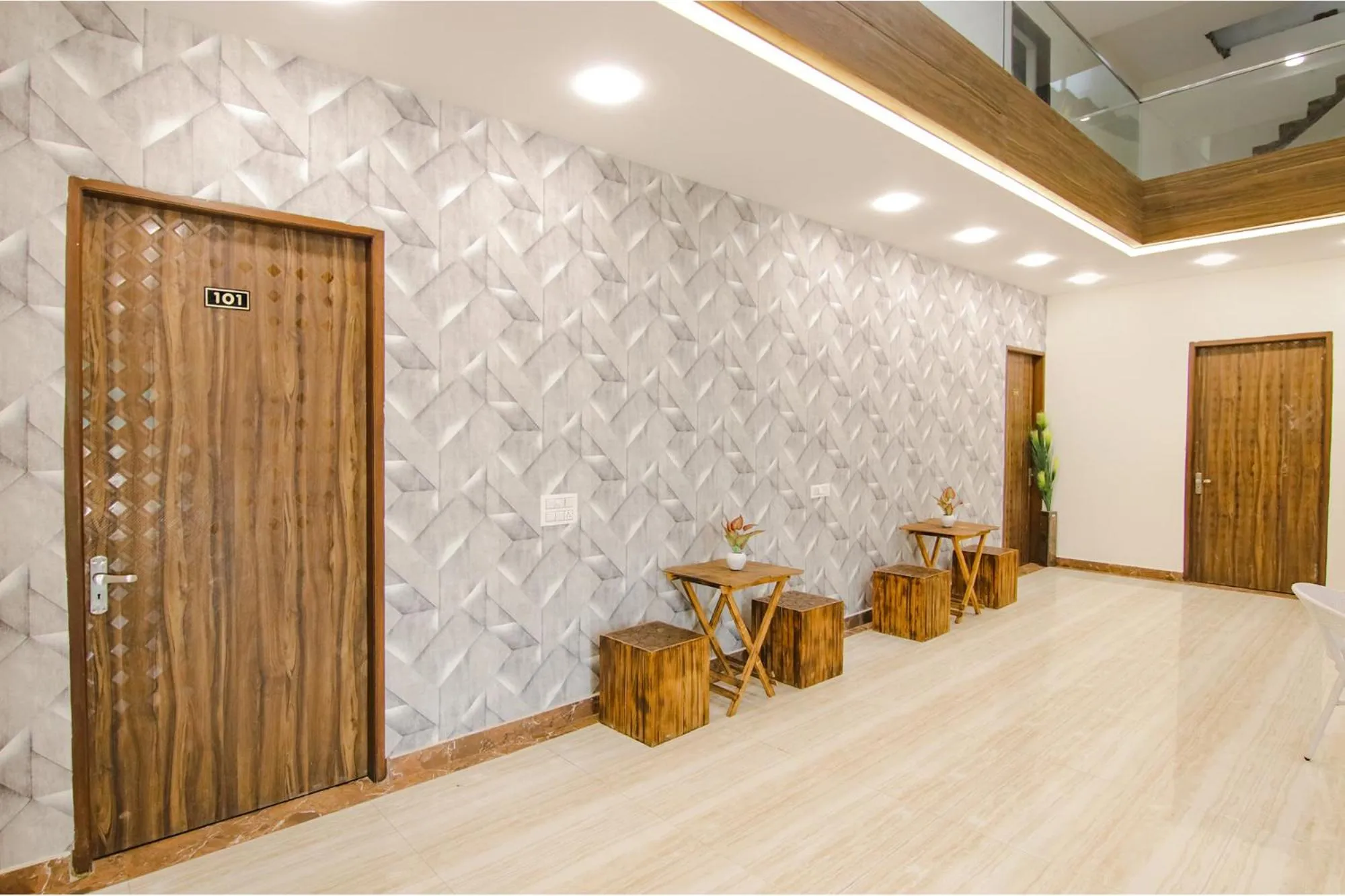 Lobby or reception in FabHotel Sky Lark Farm