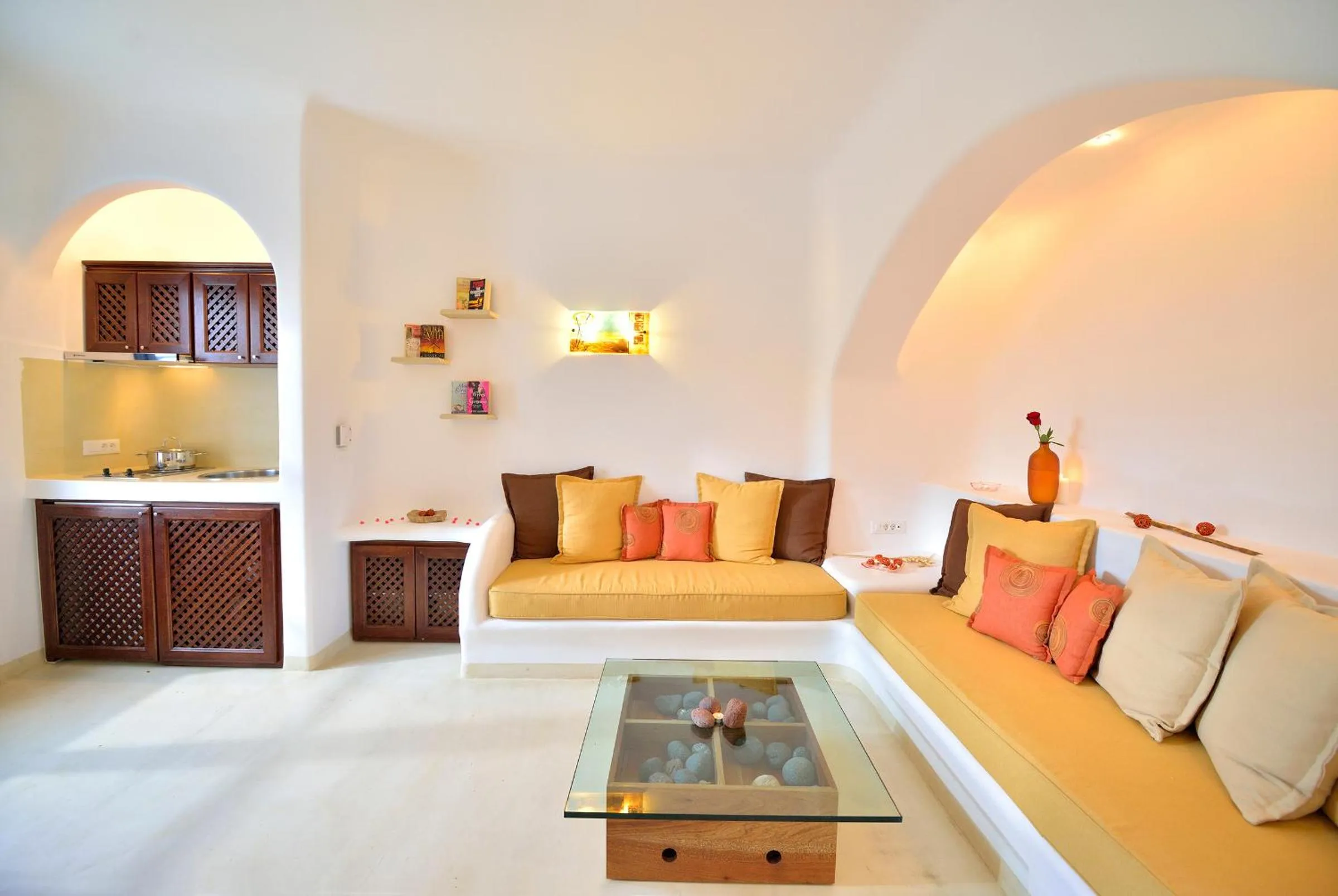 Living room in Tamarix Del Mar Suites