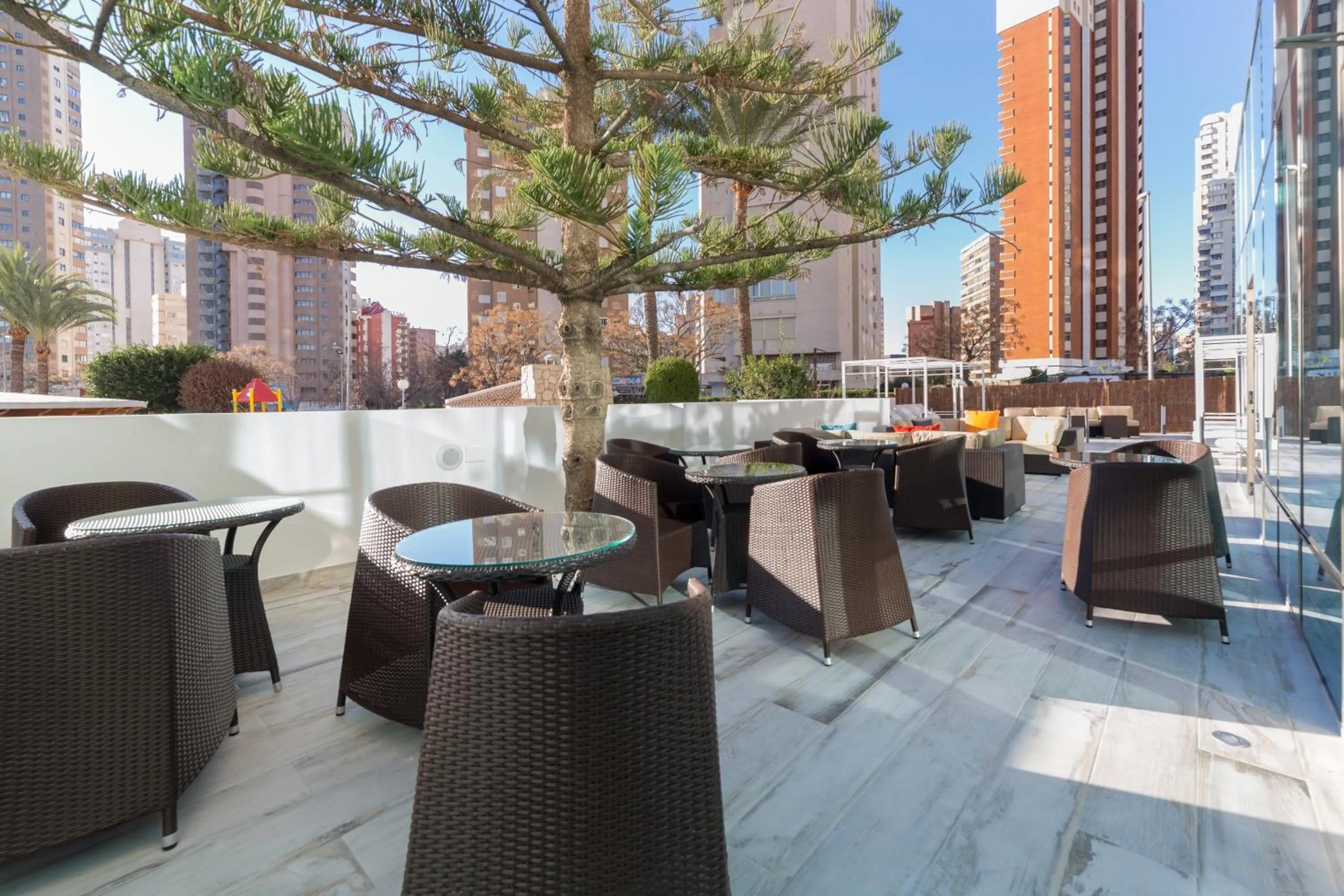 Patio in Sandos Benidorm Suites