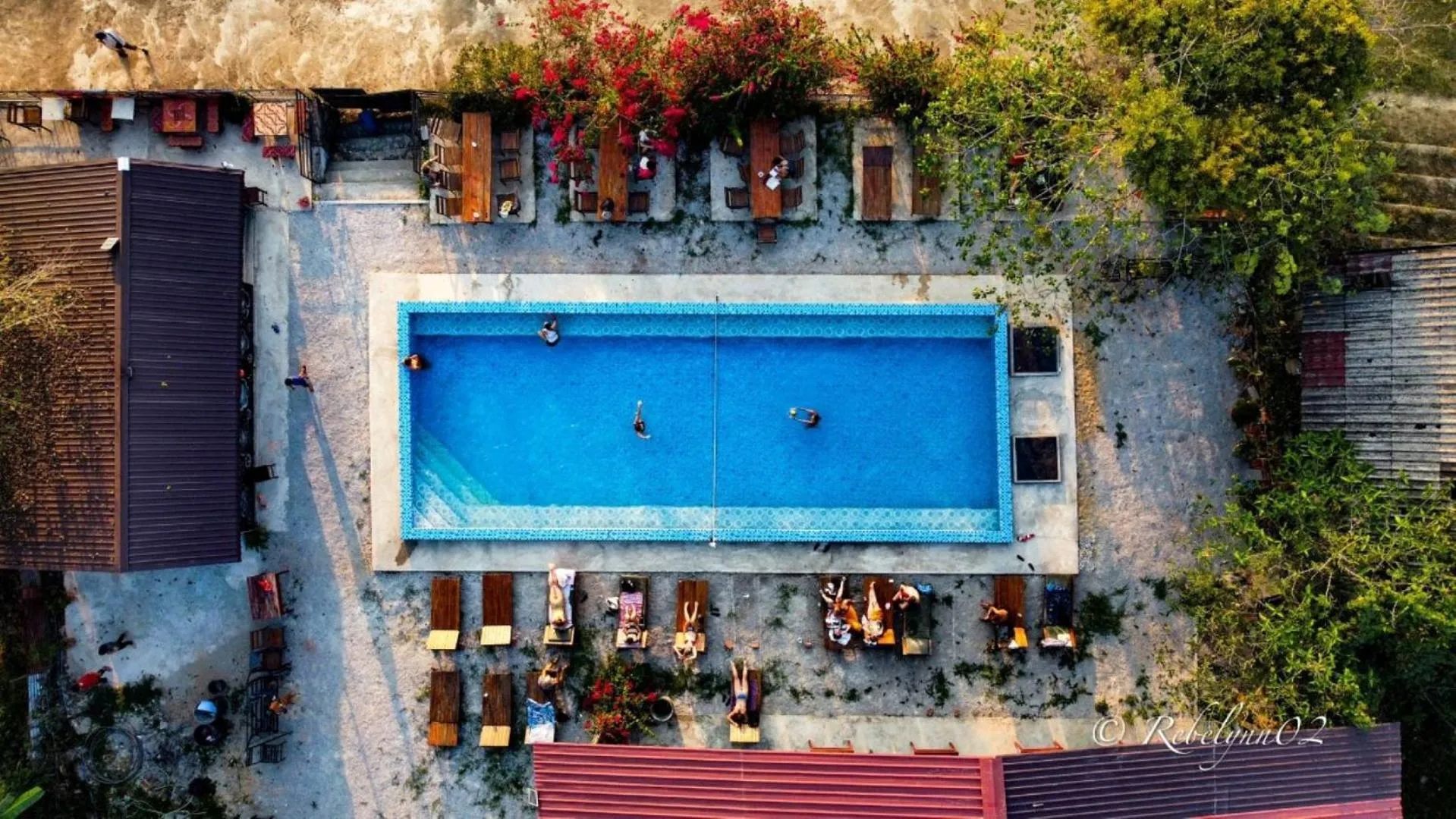 Balcony/Terrace in Riverside Garden Hostel