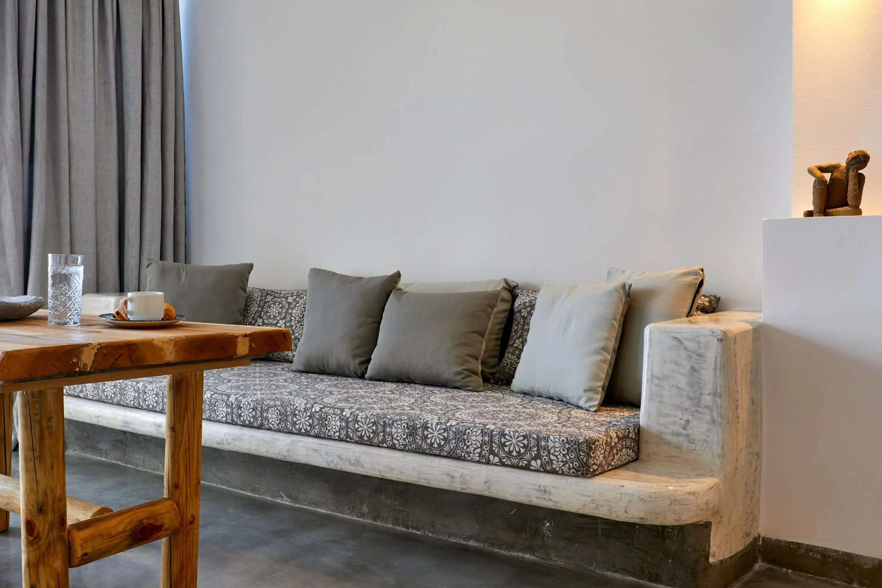 Seating area in Suites of the Gods Cave Spa Hotel