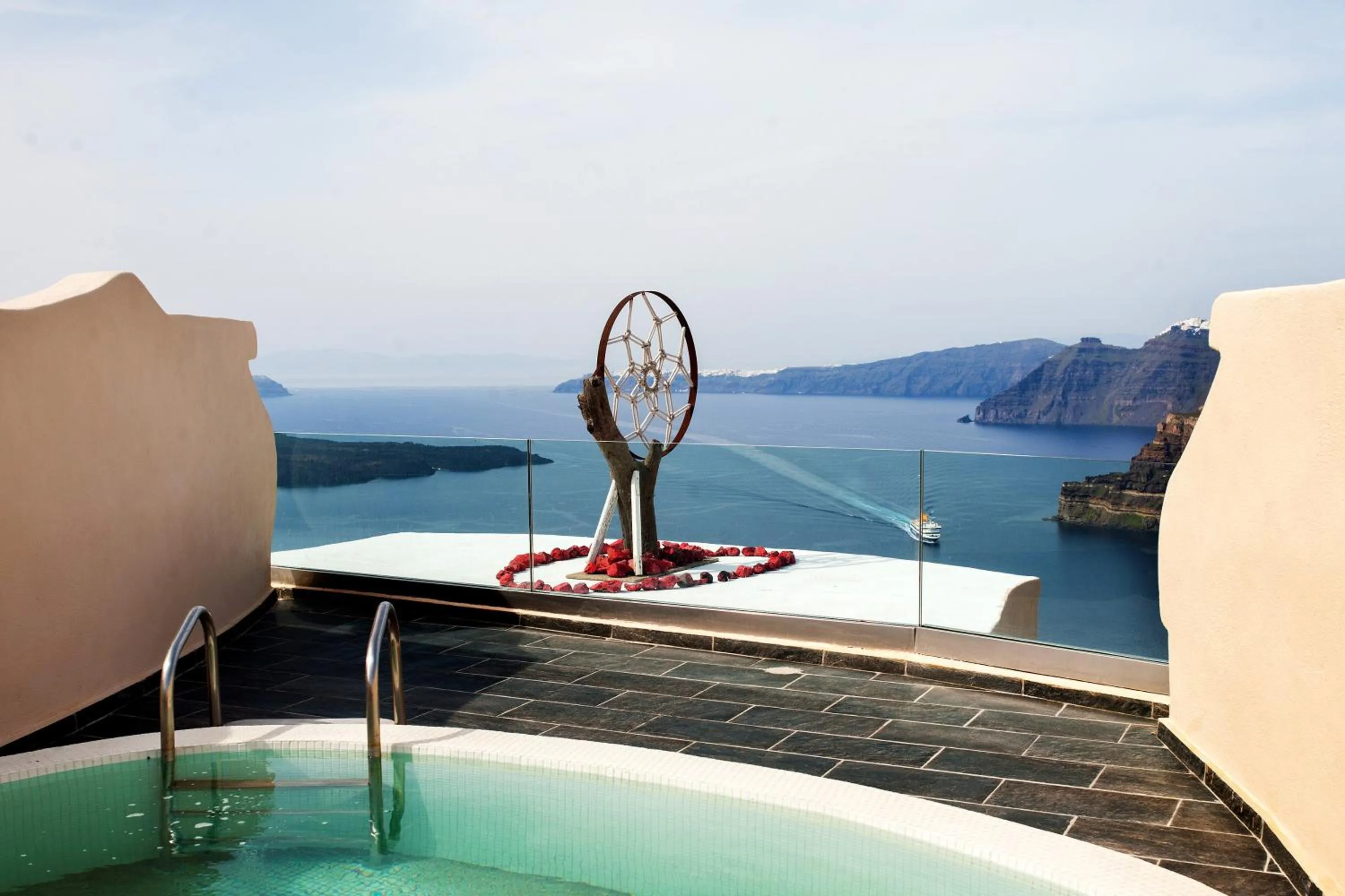 Sea view in Suites of the Gods Cave Spa Hotel