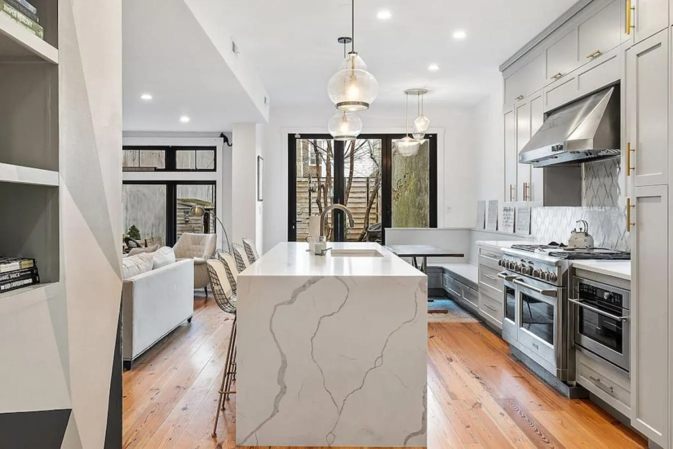 Kitchen or kitchenette in Designer 3 BR Townhome with Beautiful Backyard