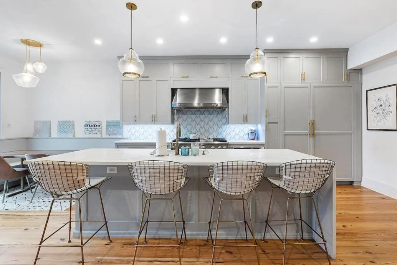 Kitchen or kitchenette in Designer 3 BR Townhome with Beautiful Backyard