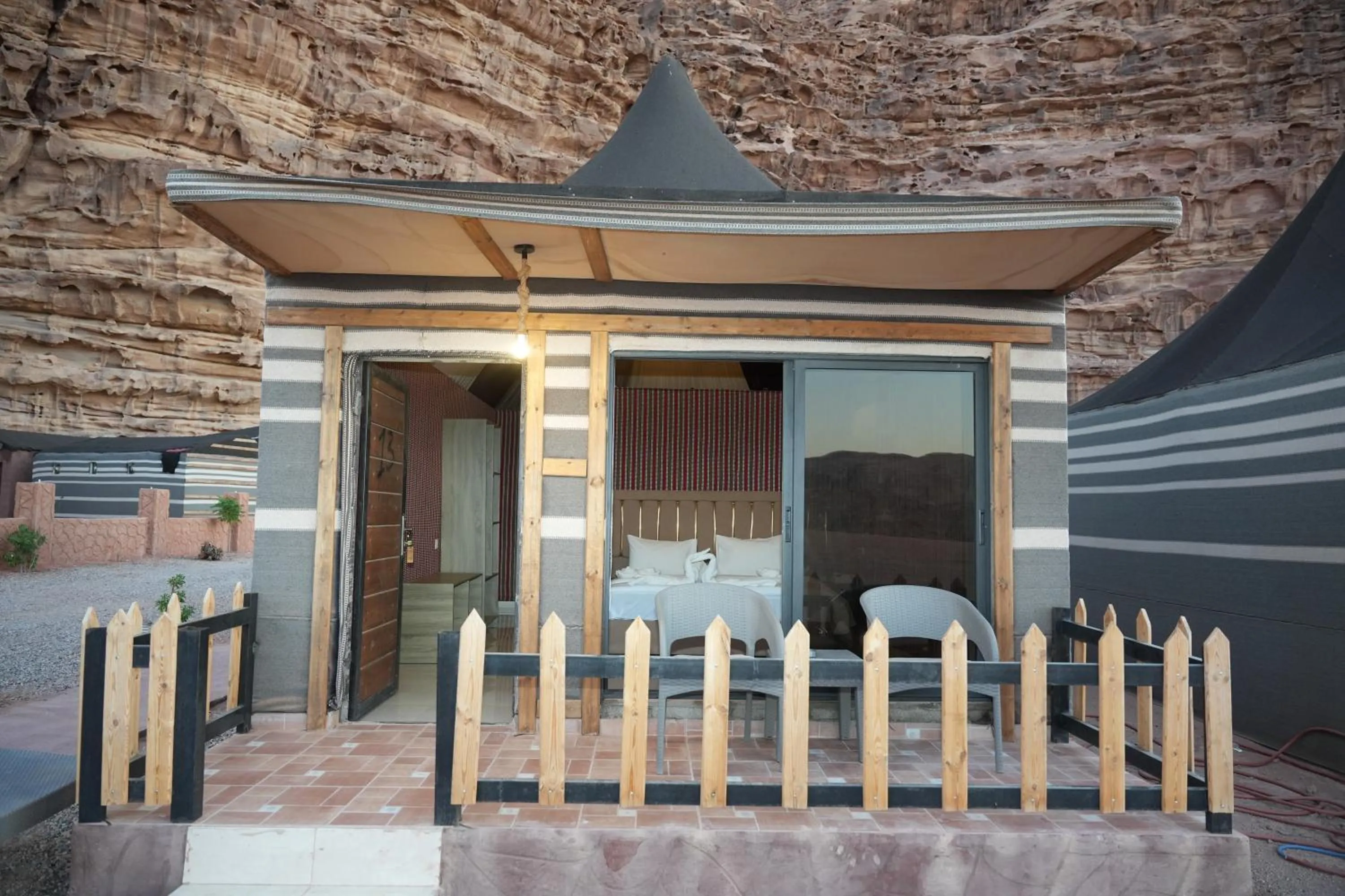 Dining area in Shaheen Camp Wadi rum