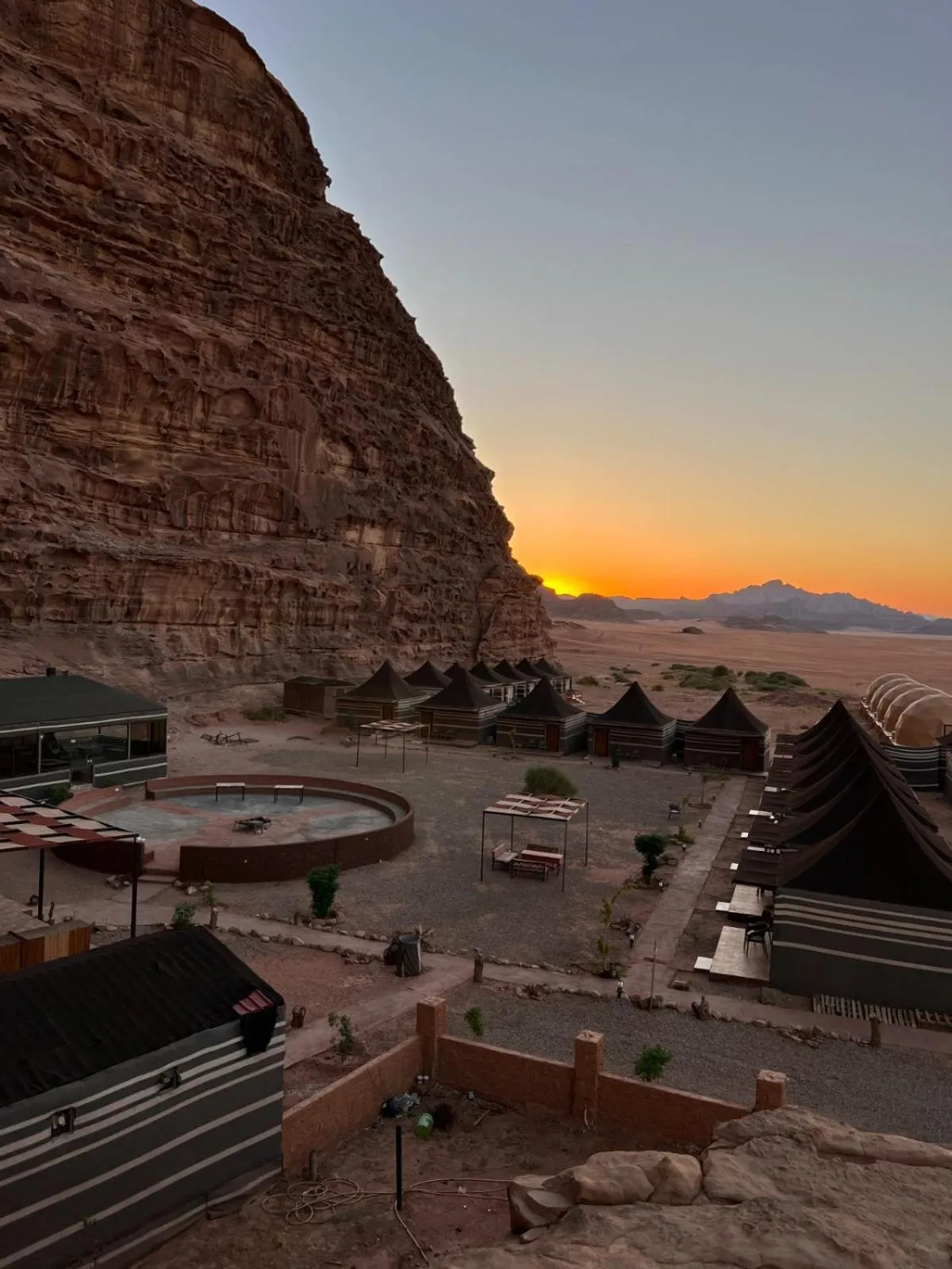 Mountain view in Shaheen Camp Wadi rum