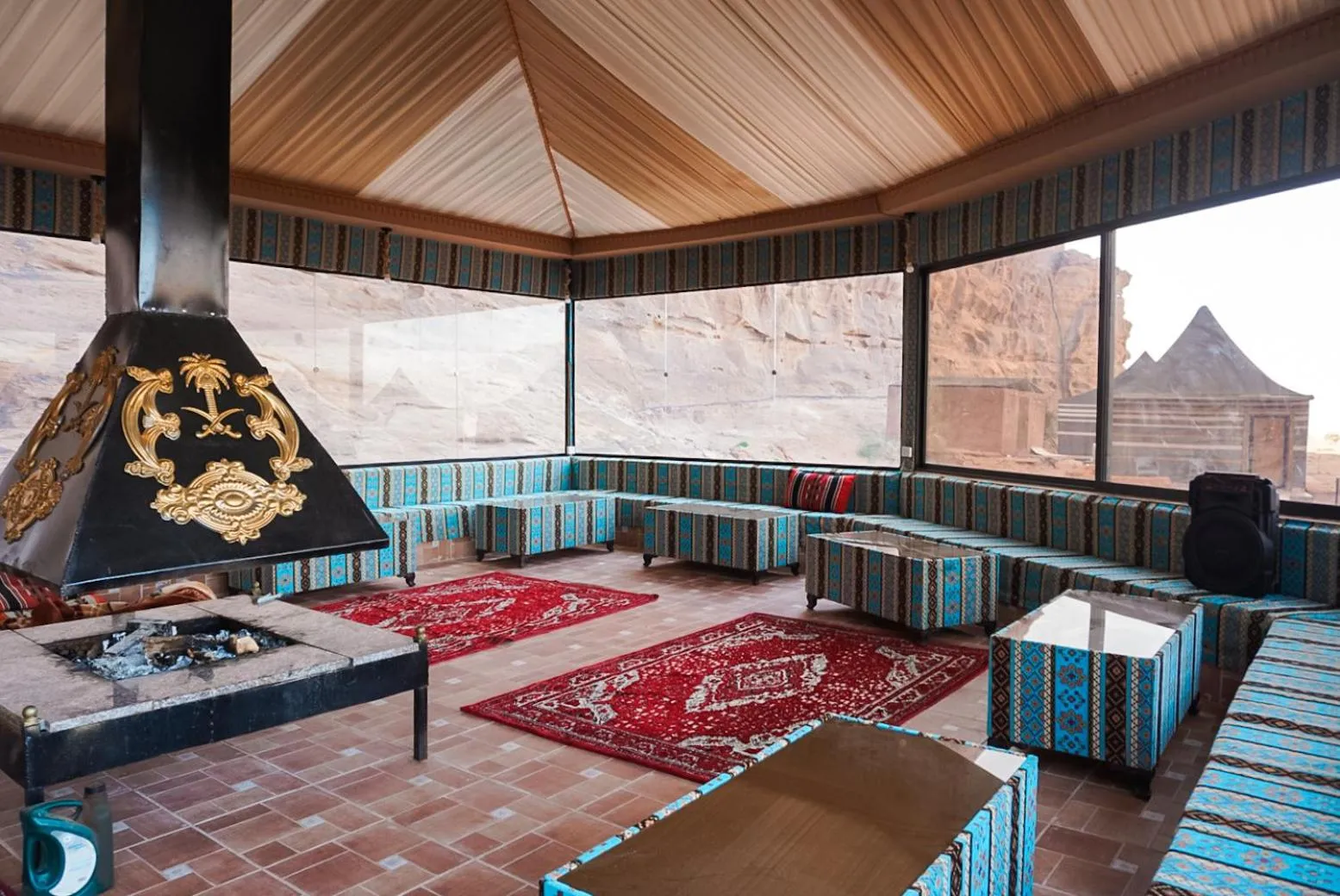 Seating area in Shaheen Camp Wadi rum
