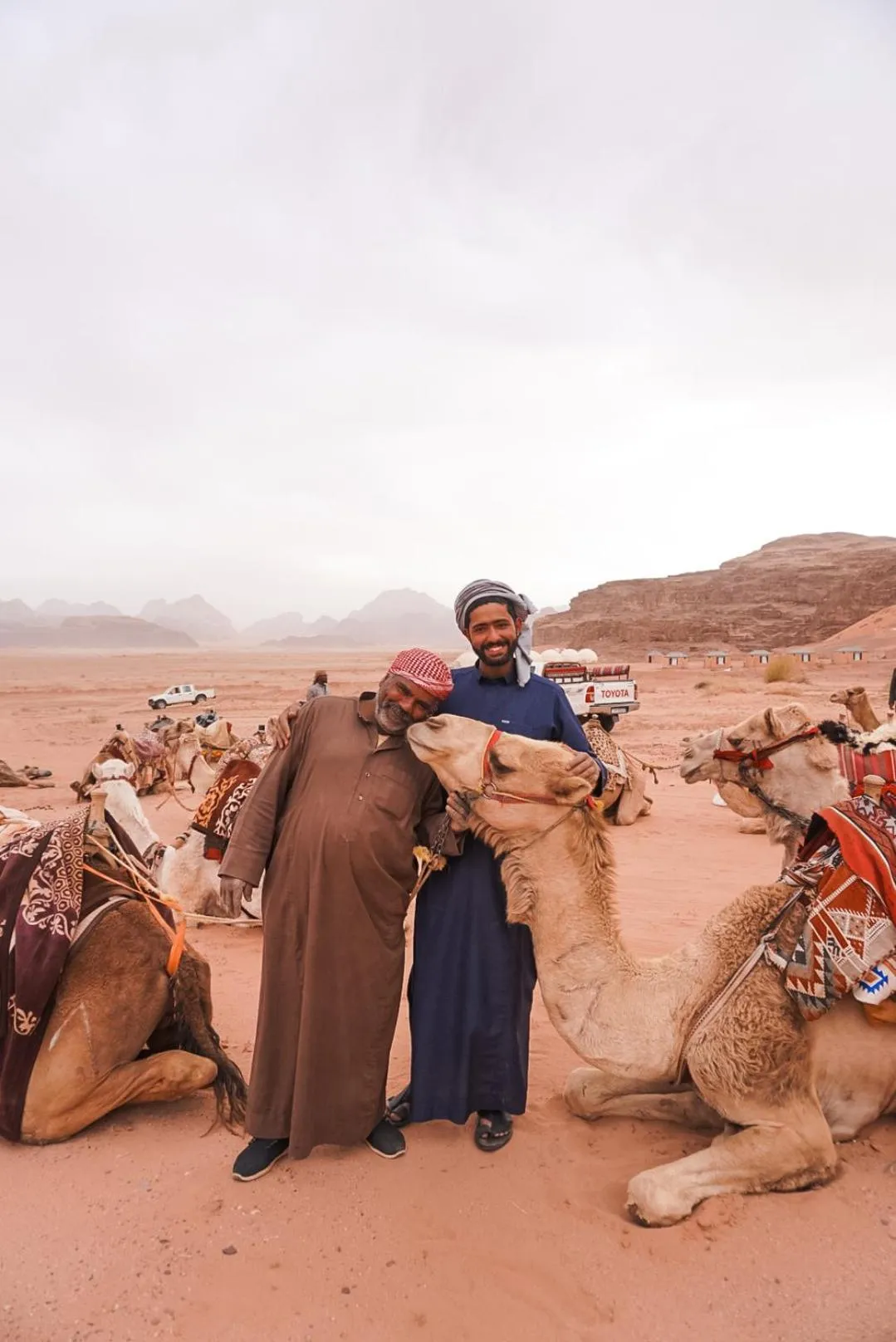 People in Shaheen Camp Wadi rum