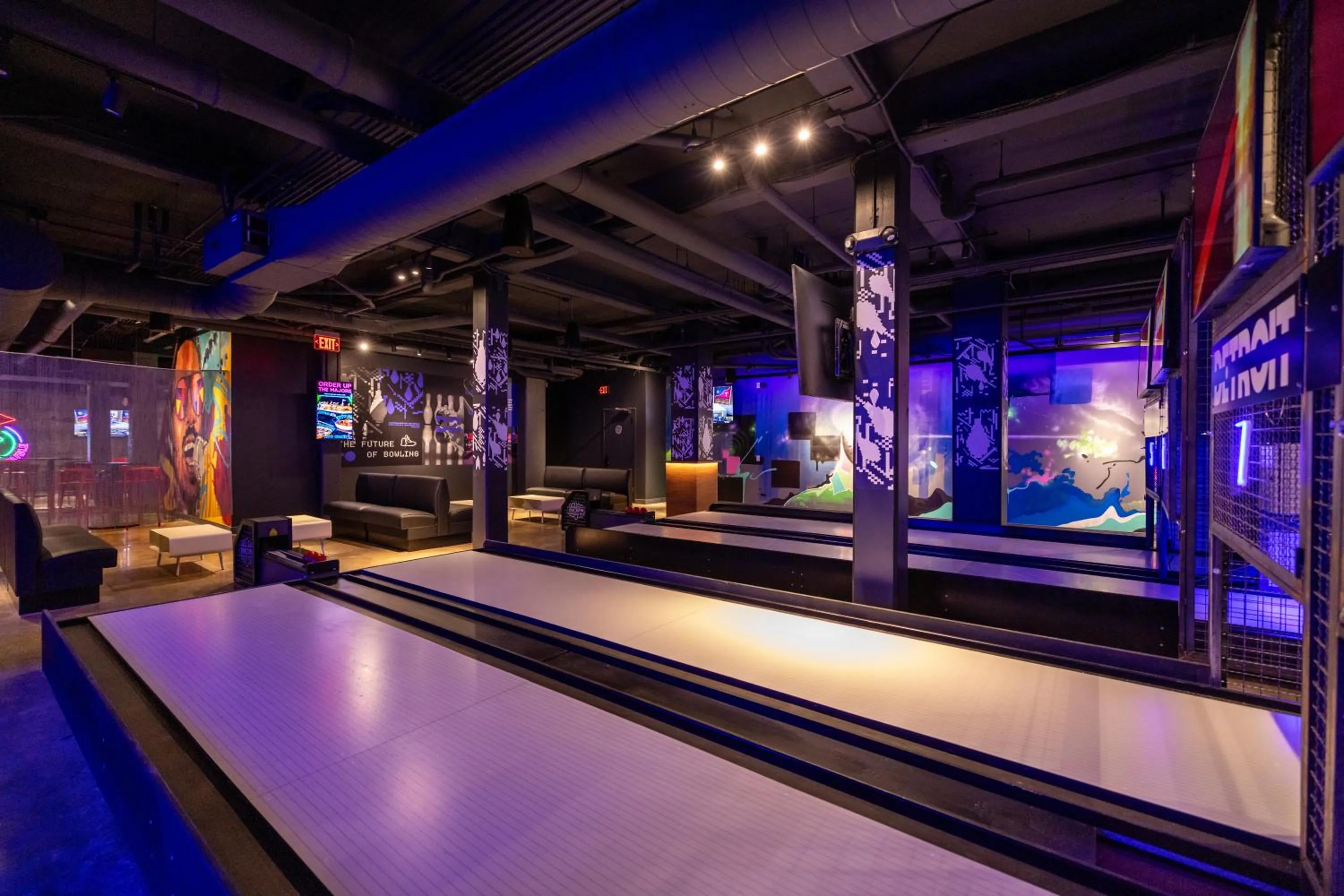 Bowling in Cambria Hotel Detroit Downtown