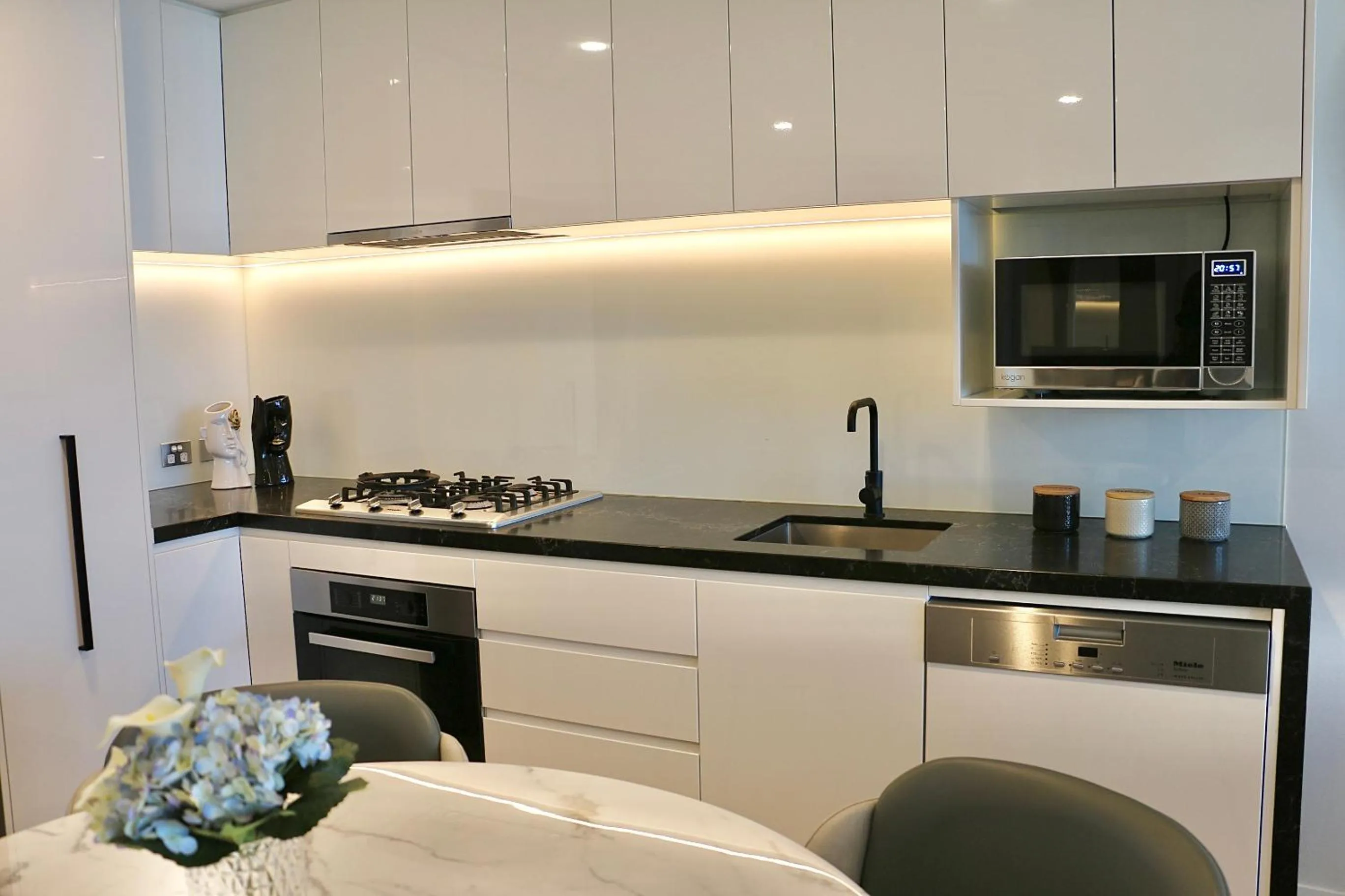 dishwasher in Kooii Apartments