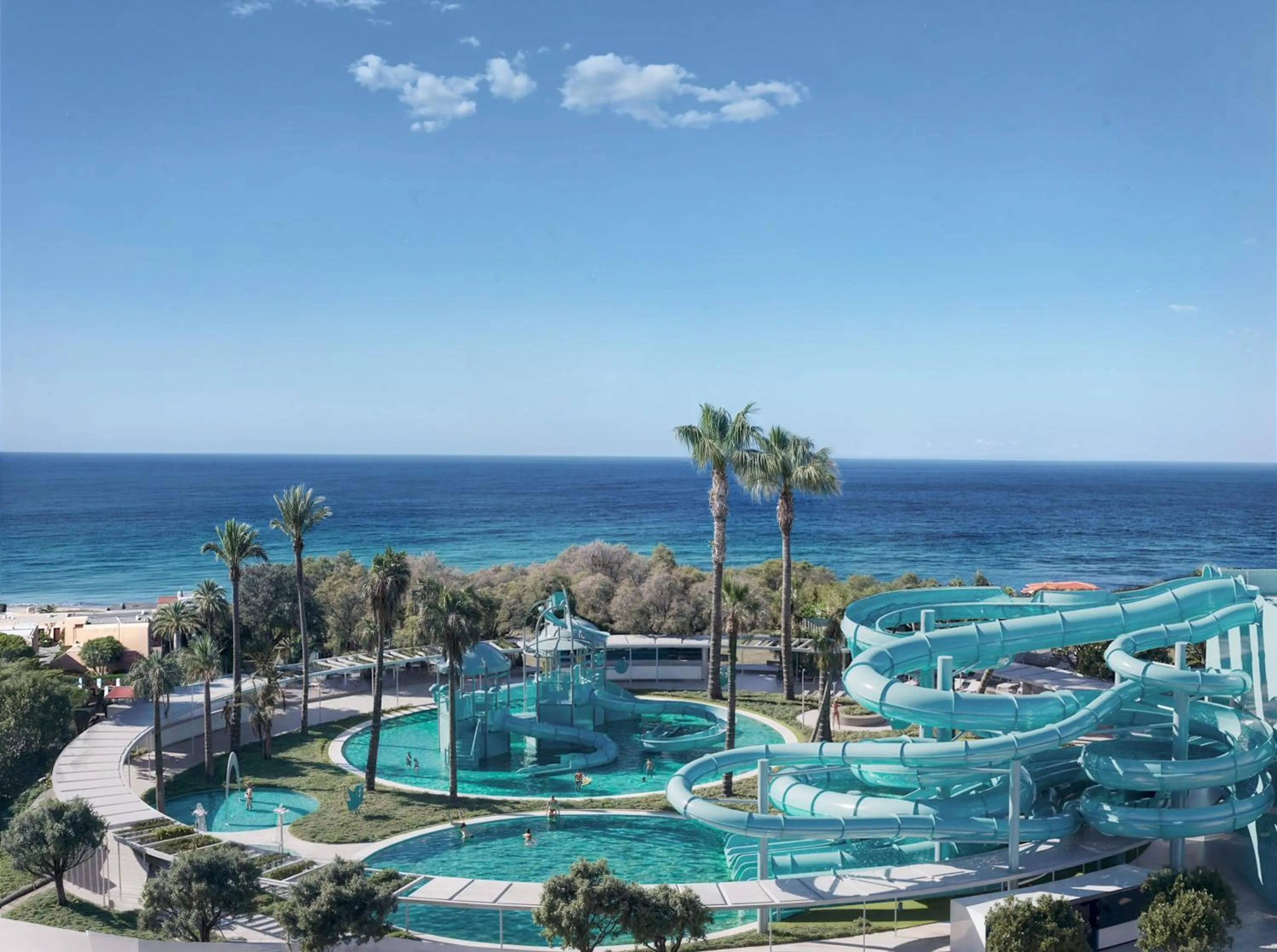 Aqua park in Aquila Rithymna Beach