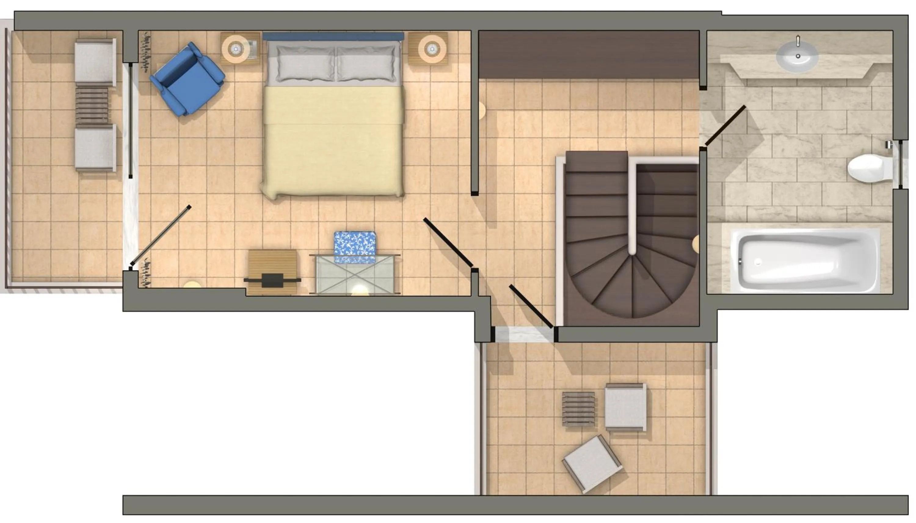 Floor plan in Aquila Rithymna Beach