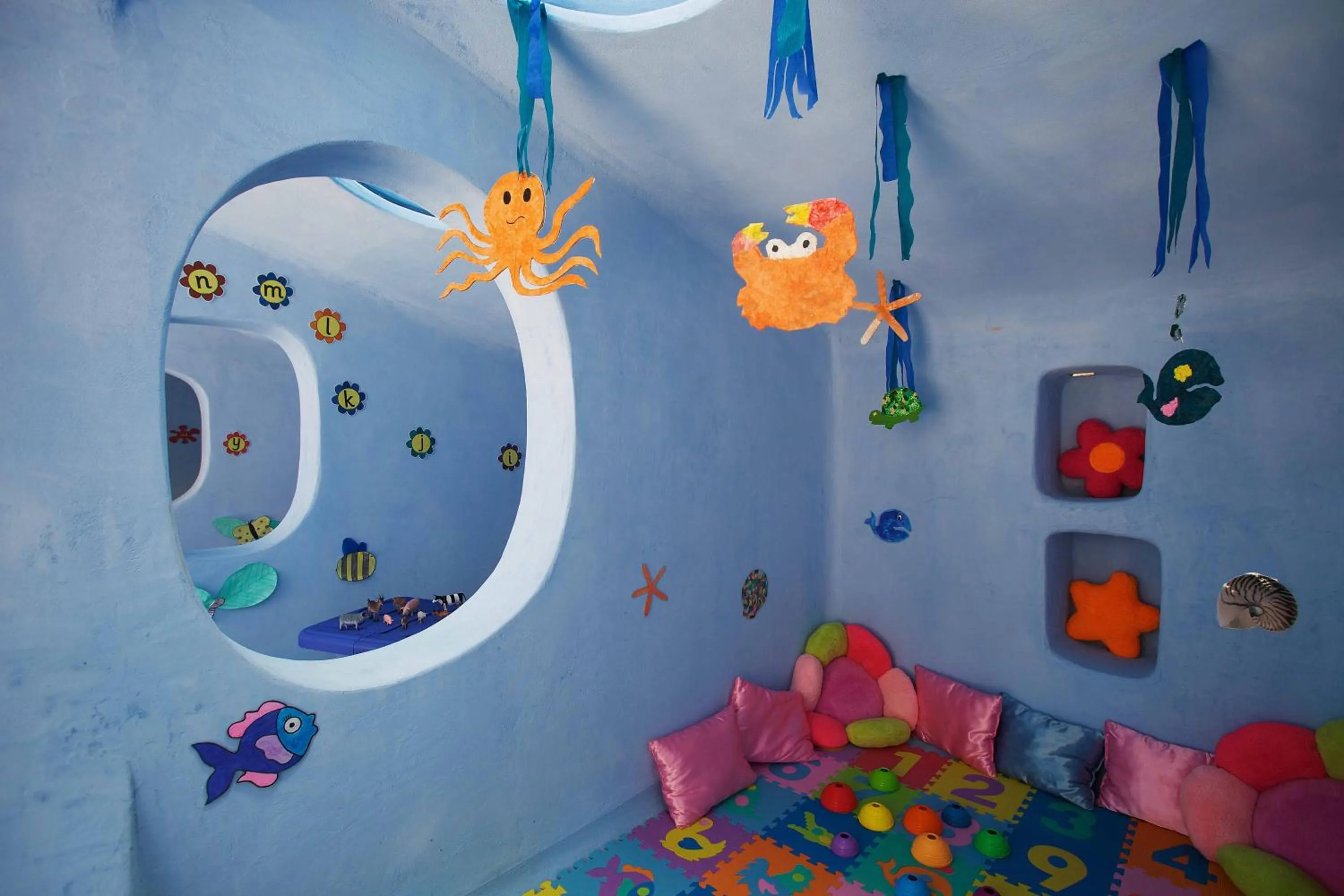 Children play ground in Aquila Rithymna Beach