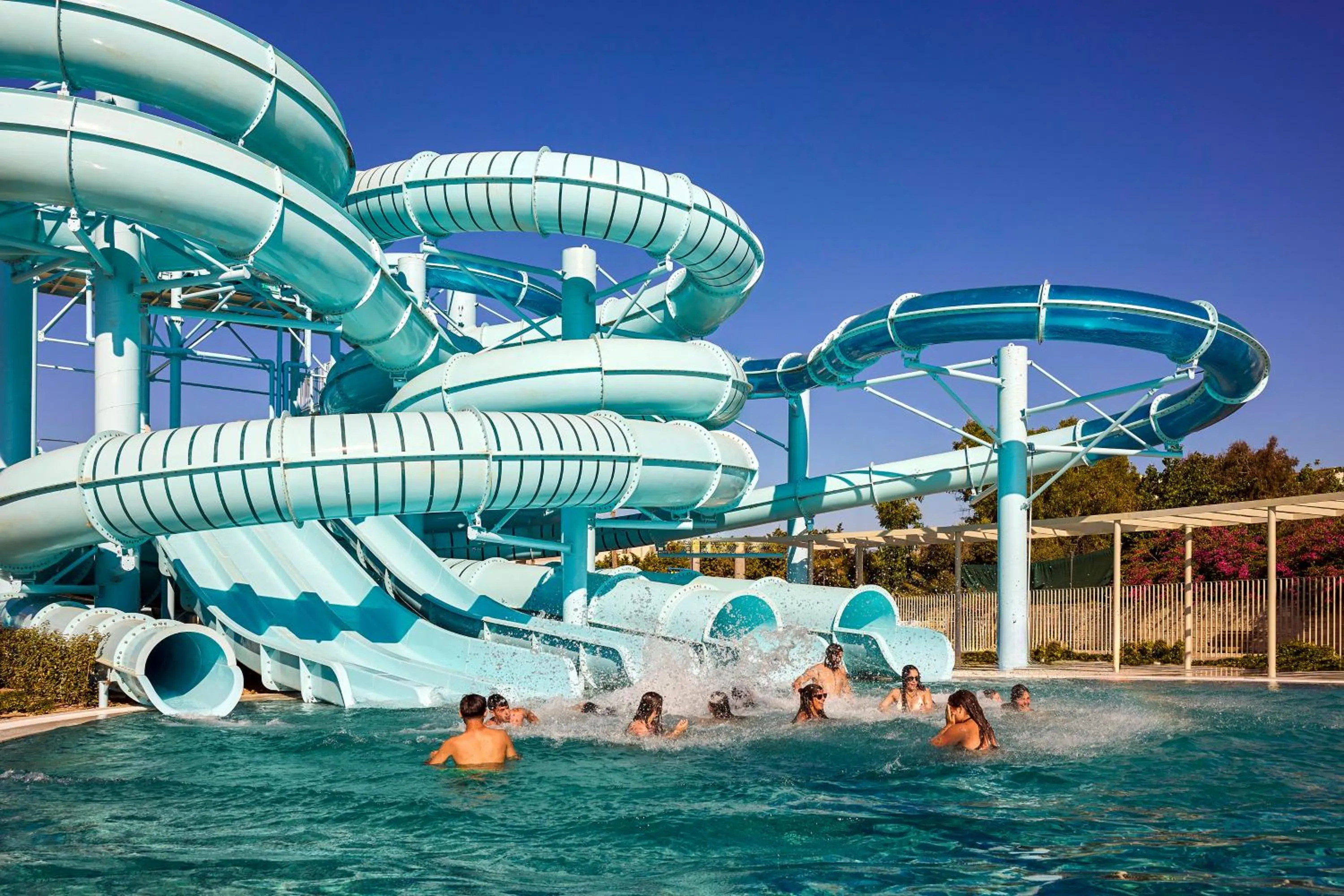 Aqua park in Aquila Rithymna Beach
