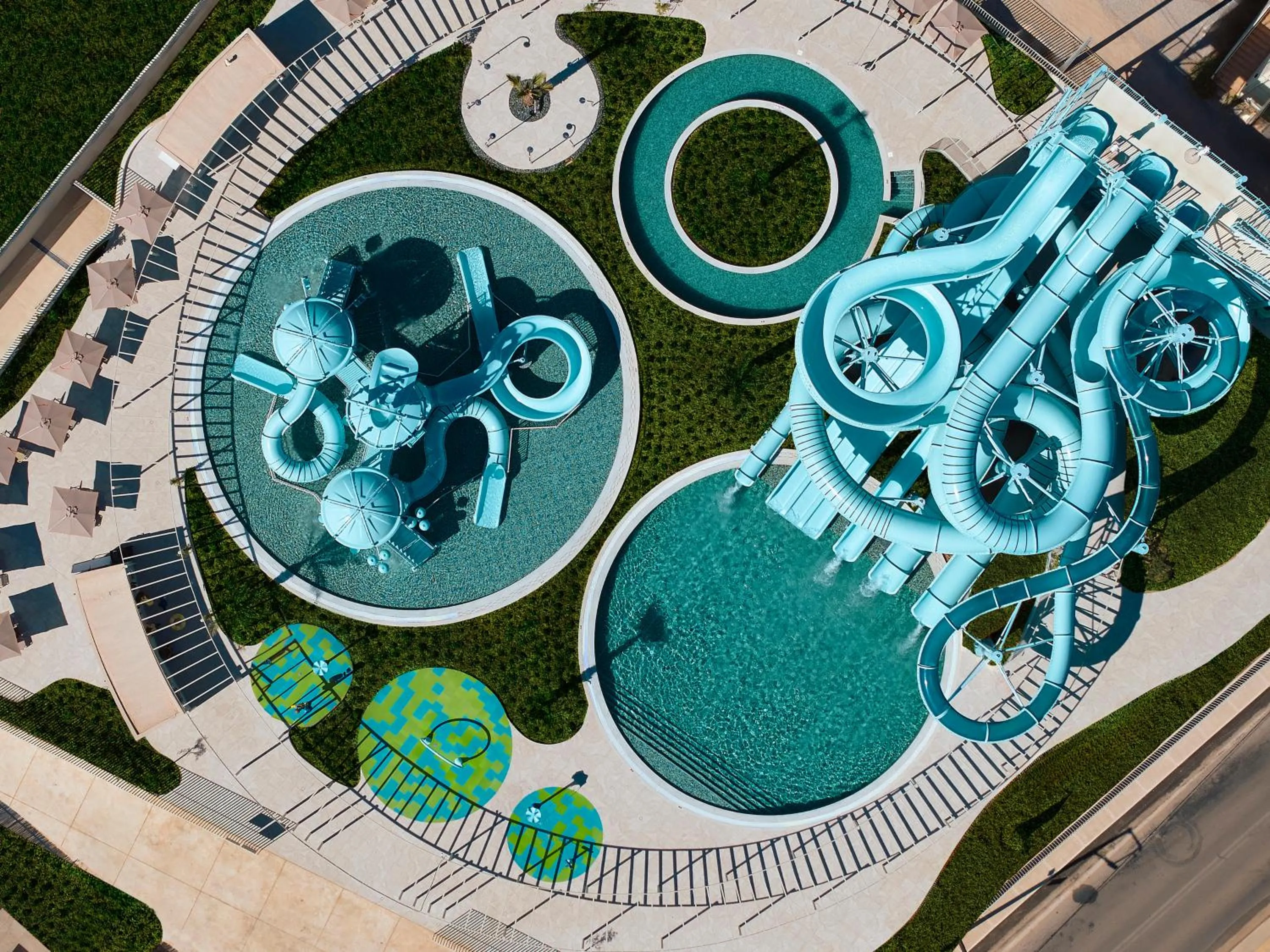 Aqua park in Aquila Rithymna Beach