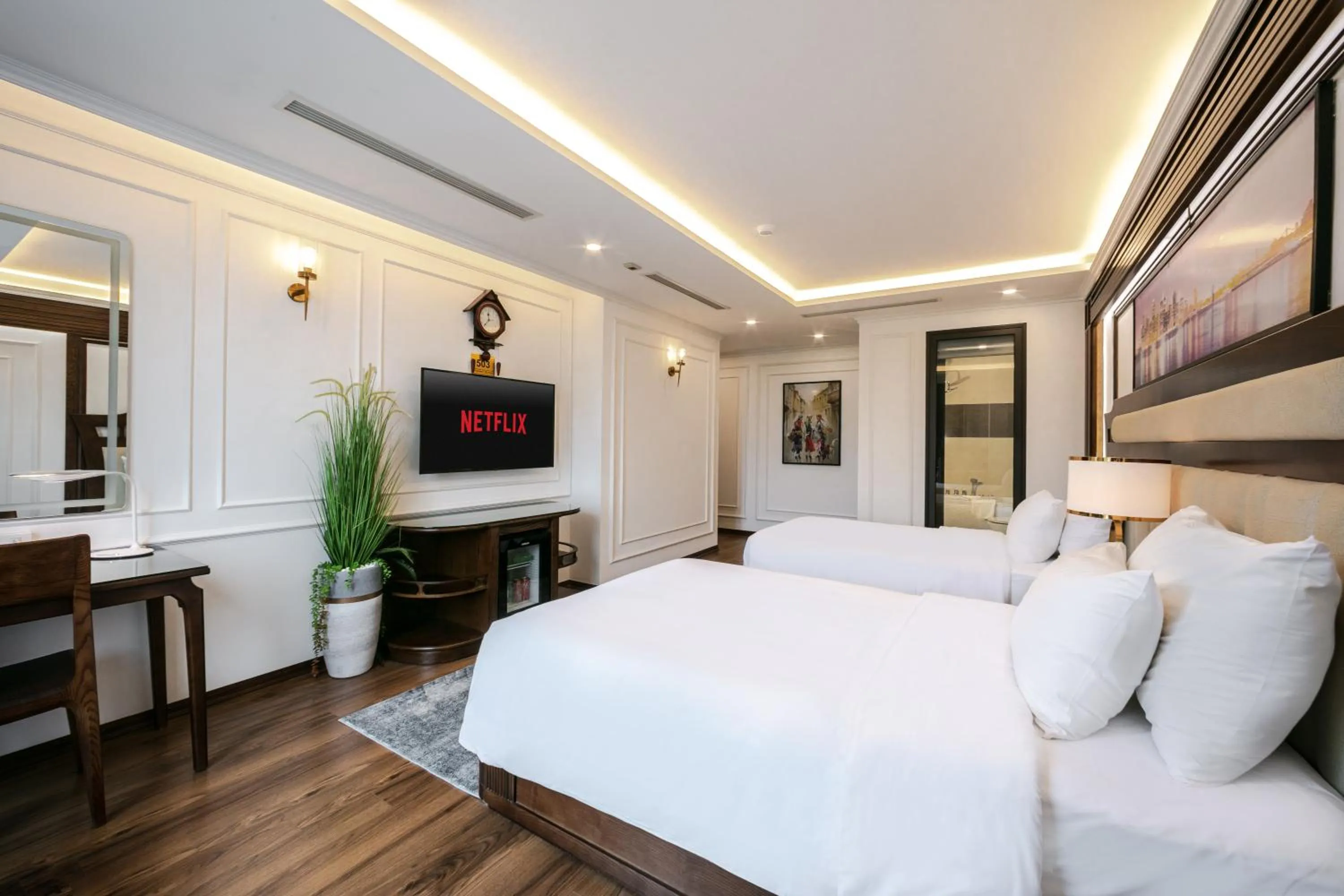 Bed in A25 Hotel - 16 Miếu Đầm
