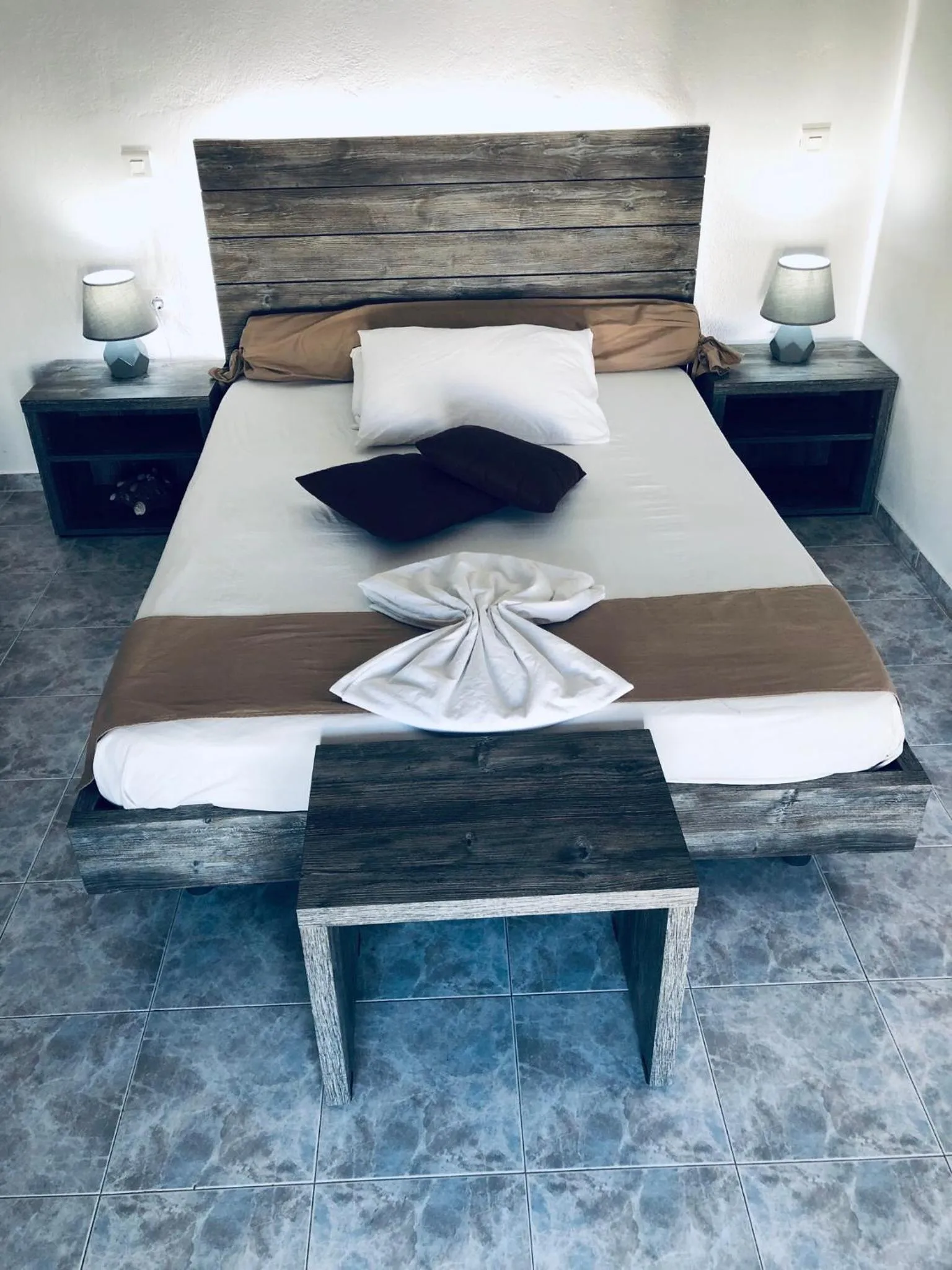 Bed in Villa Livadaros