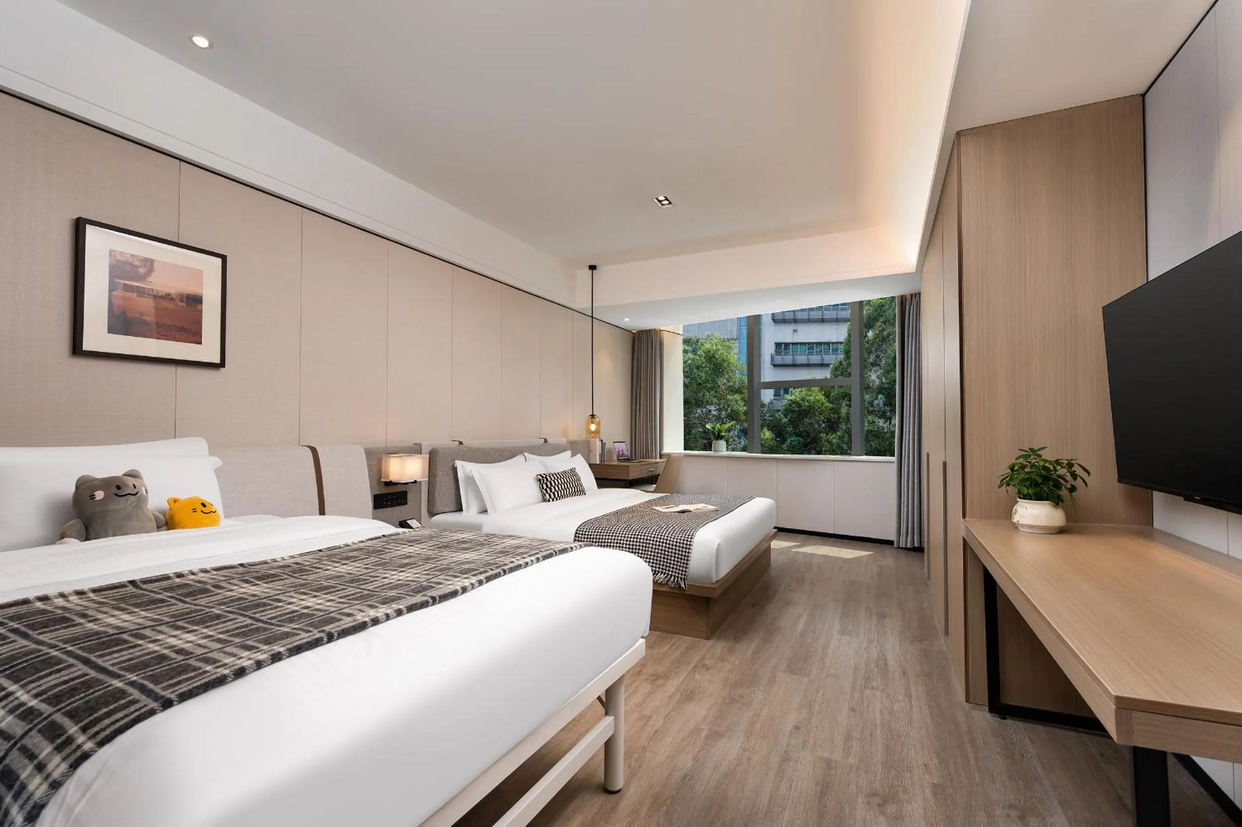 Photo of the whole room, Bed in CM Serviced Apartment Shenzhen Dongmen