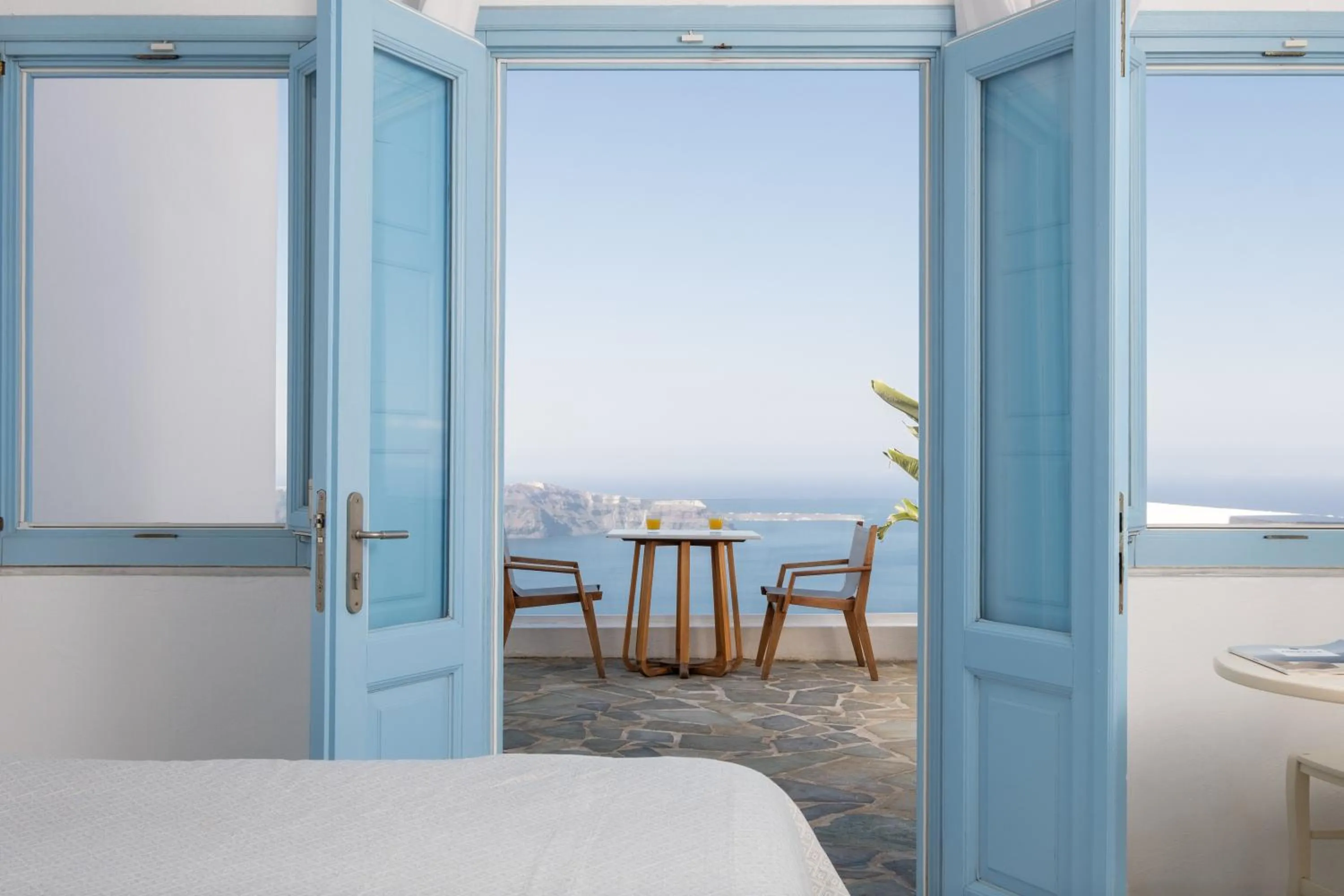 Balcony/Terrace, Bed in Andromeda Villas & Spa Resort