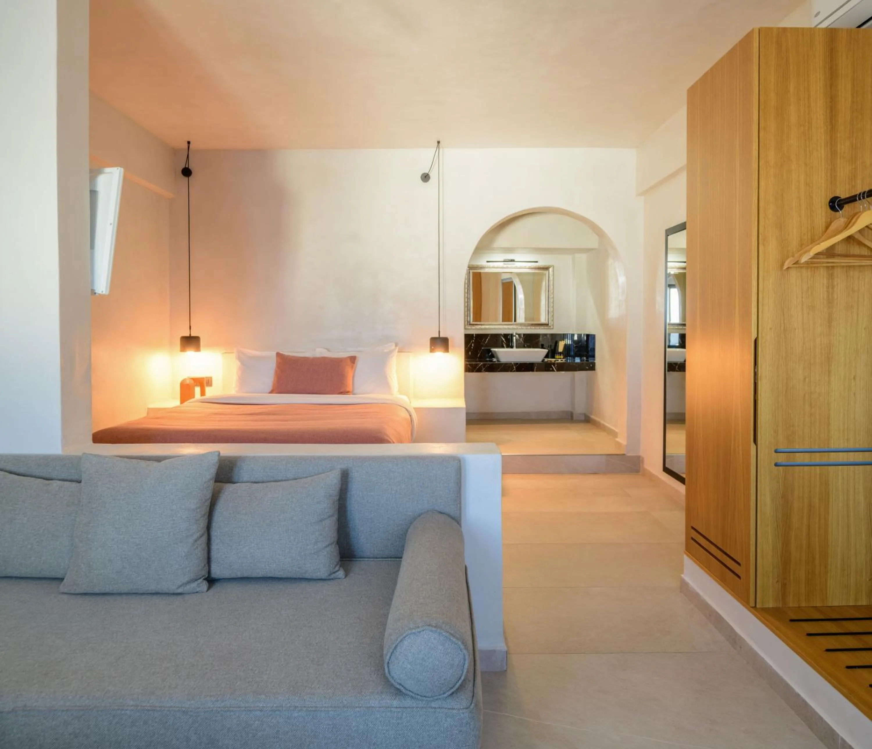 Bed in Andromeda Villas & Spa Resort