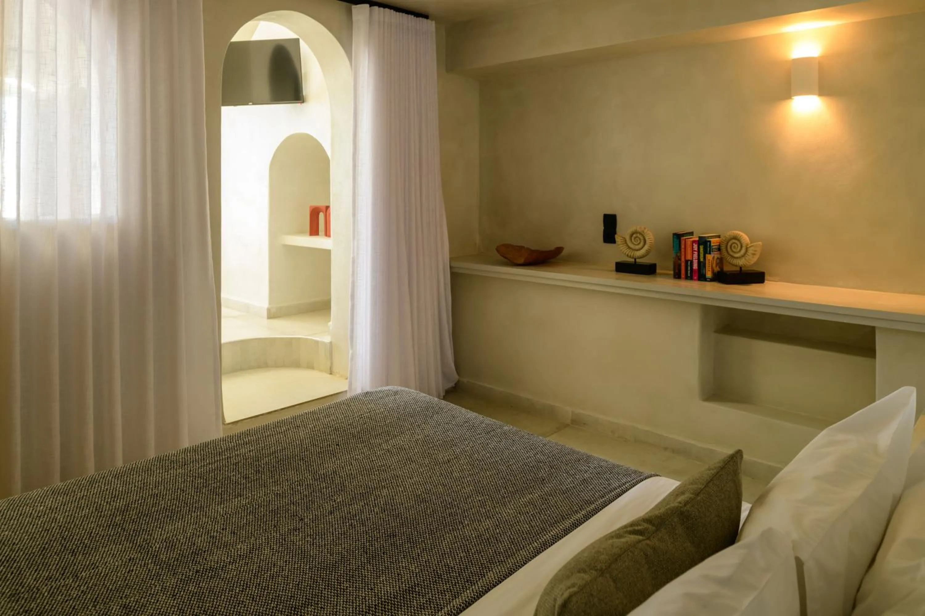 Bed in Andromeda Villas & Spa Resort