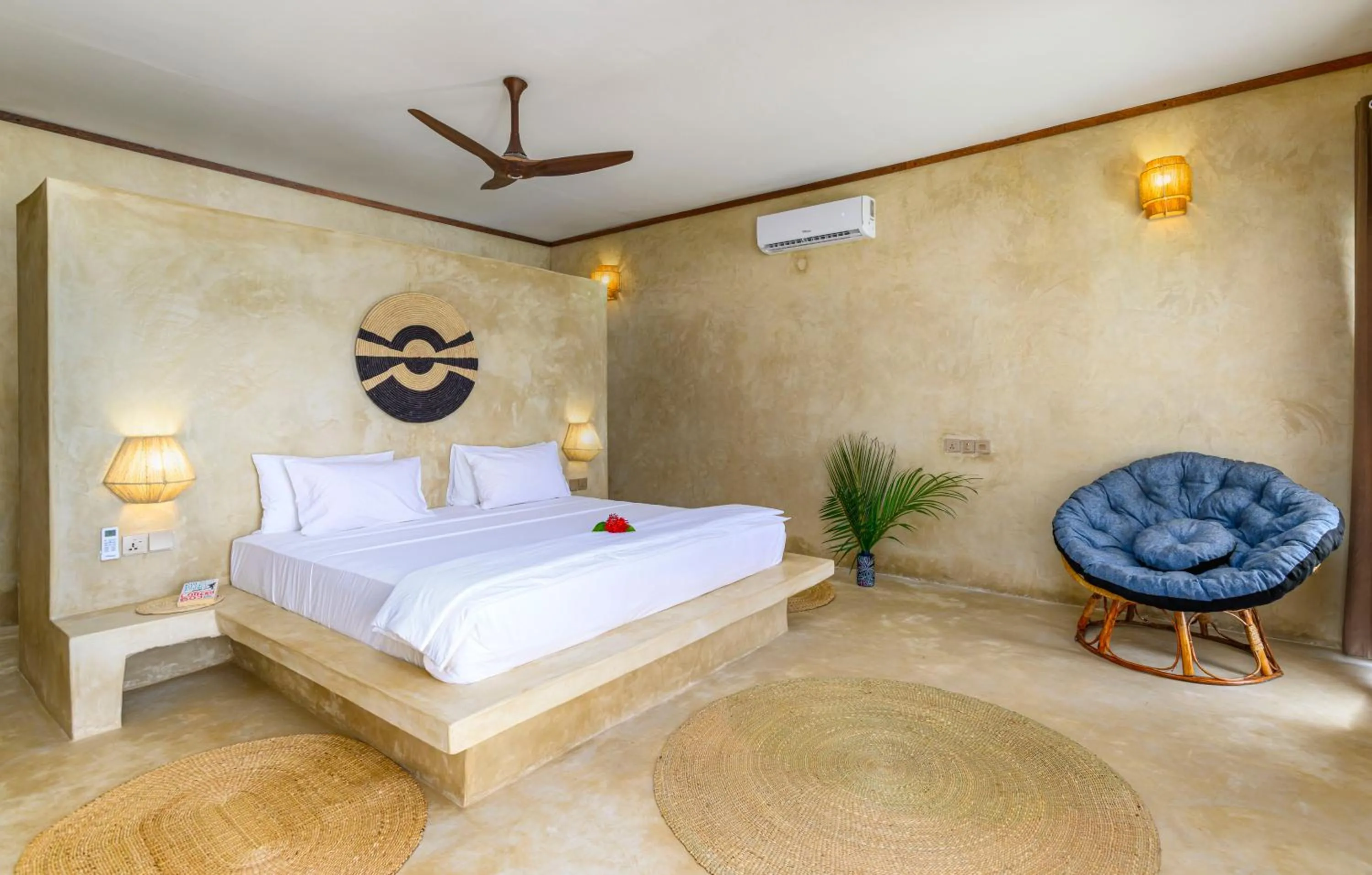 Bed in Safaya Luxury Villas - Adults only