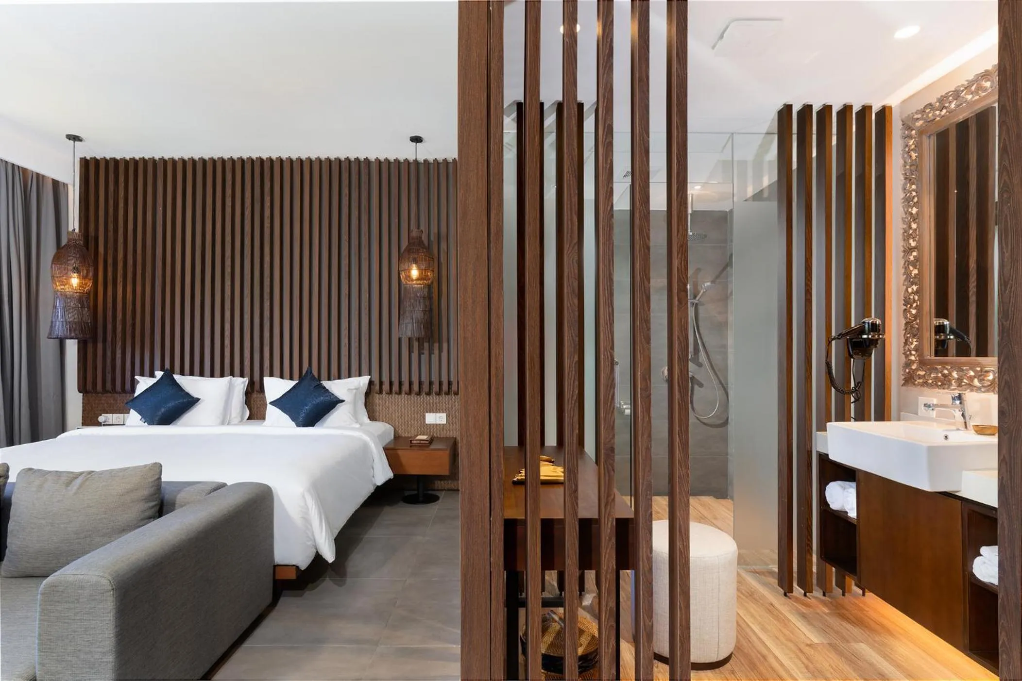 Bed in The Ning Resort Ubud