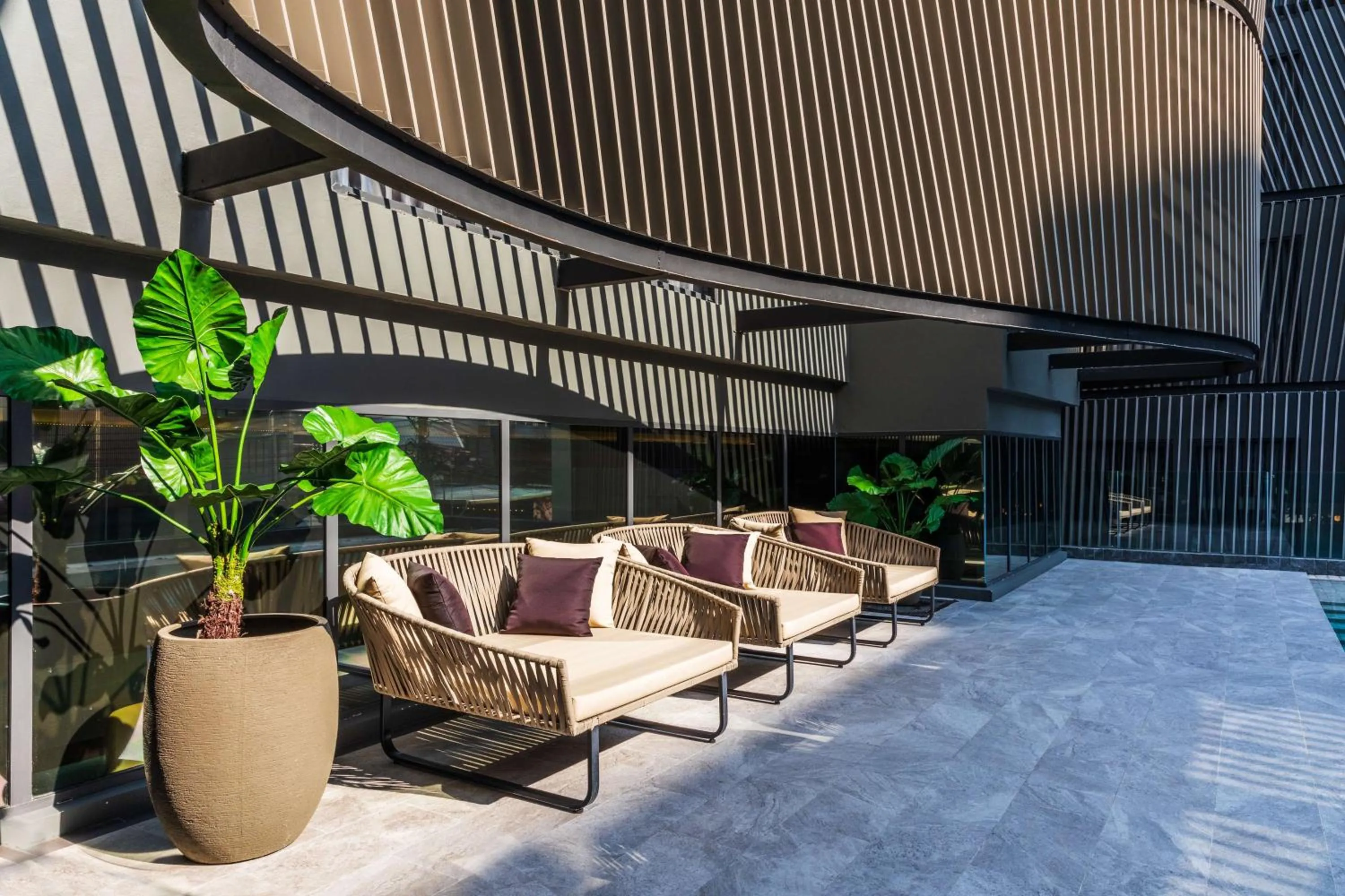 Pool view in Best Western Ratchada Hotel