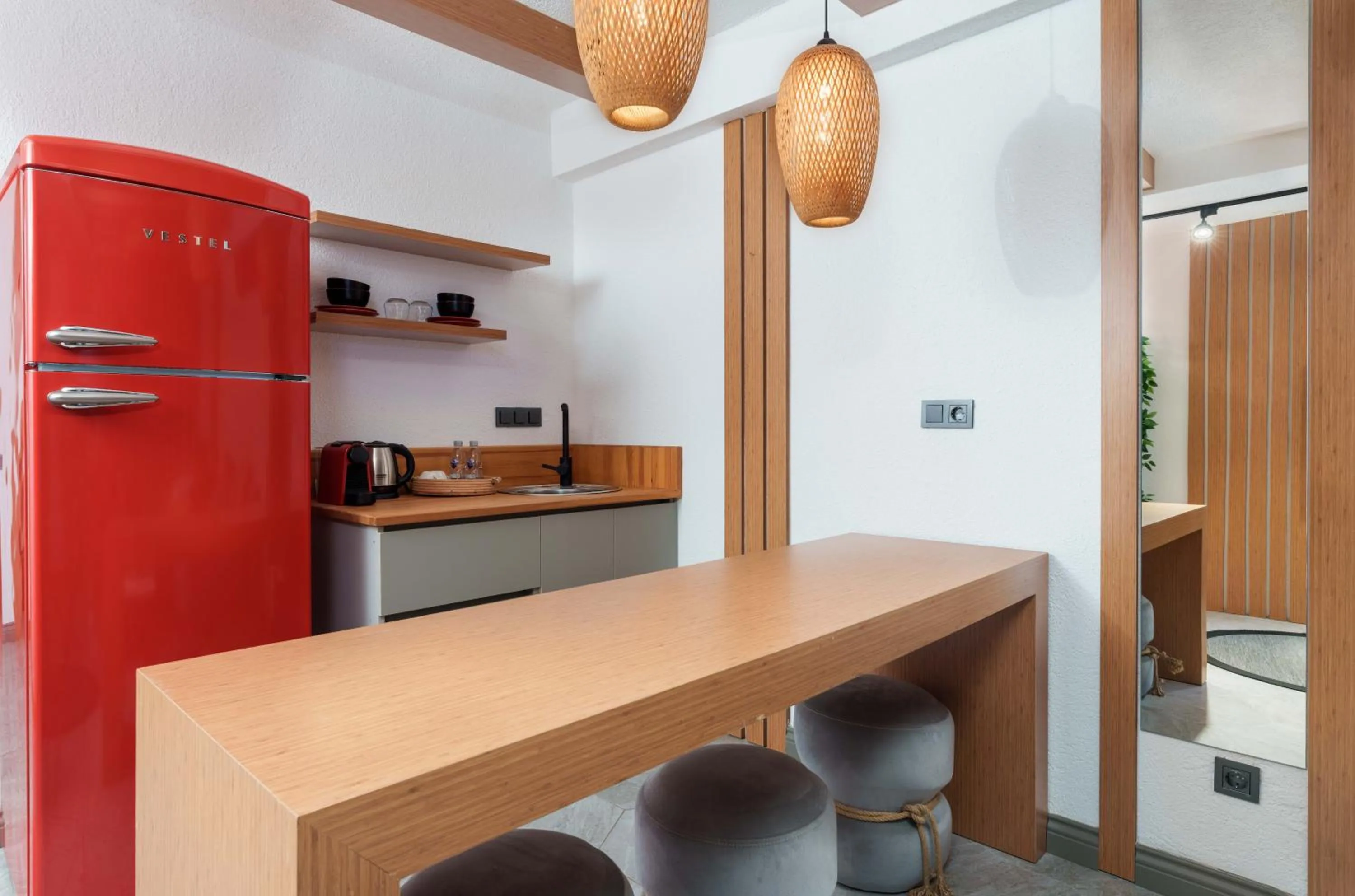 Dining area in Lupia Suites