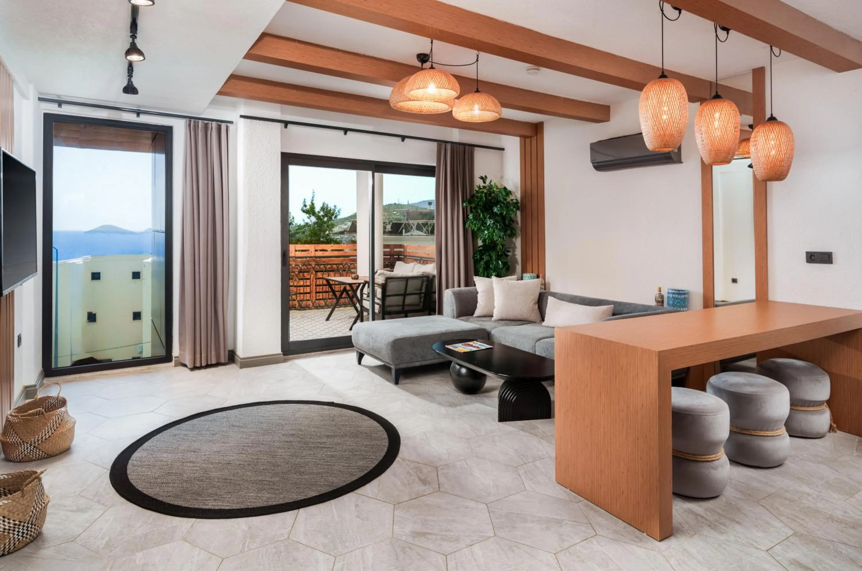 Living room in Lupia Suites