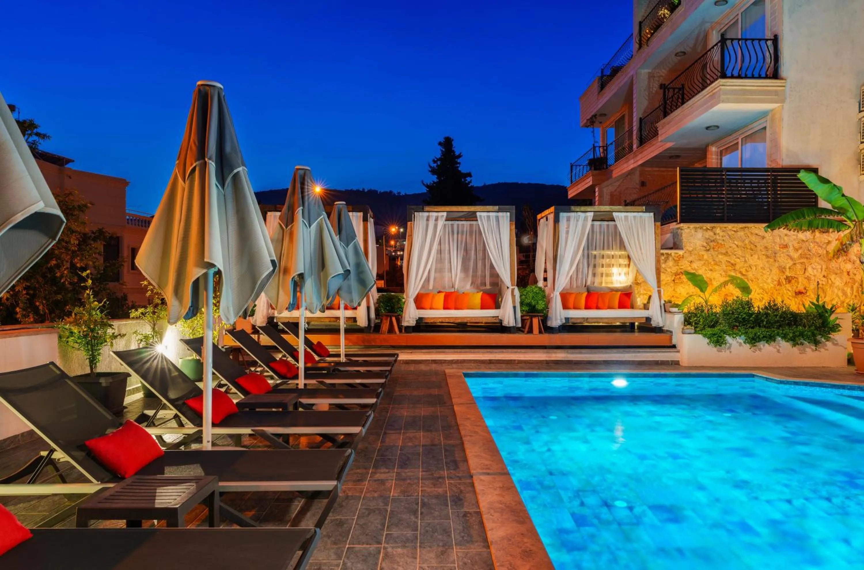 Pool view in Lupia Suites