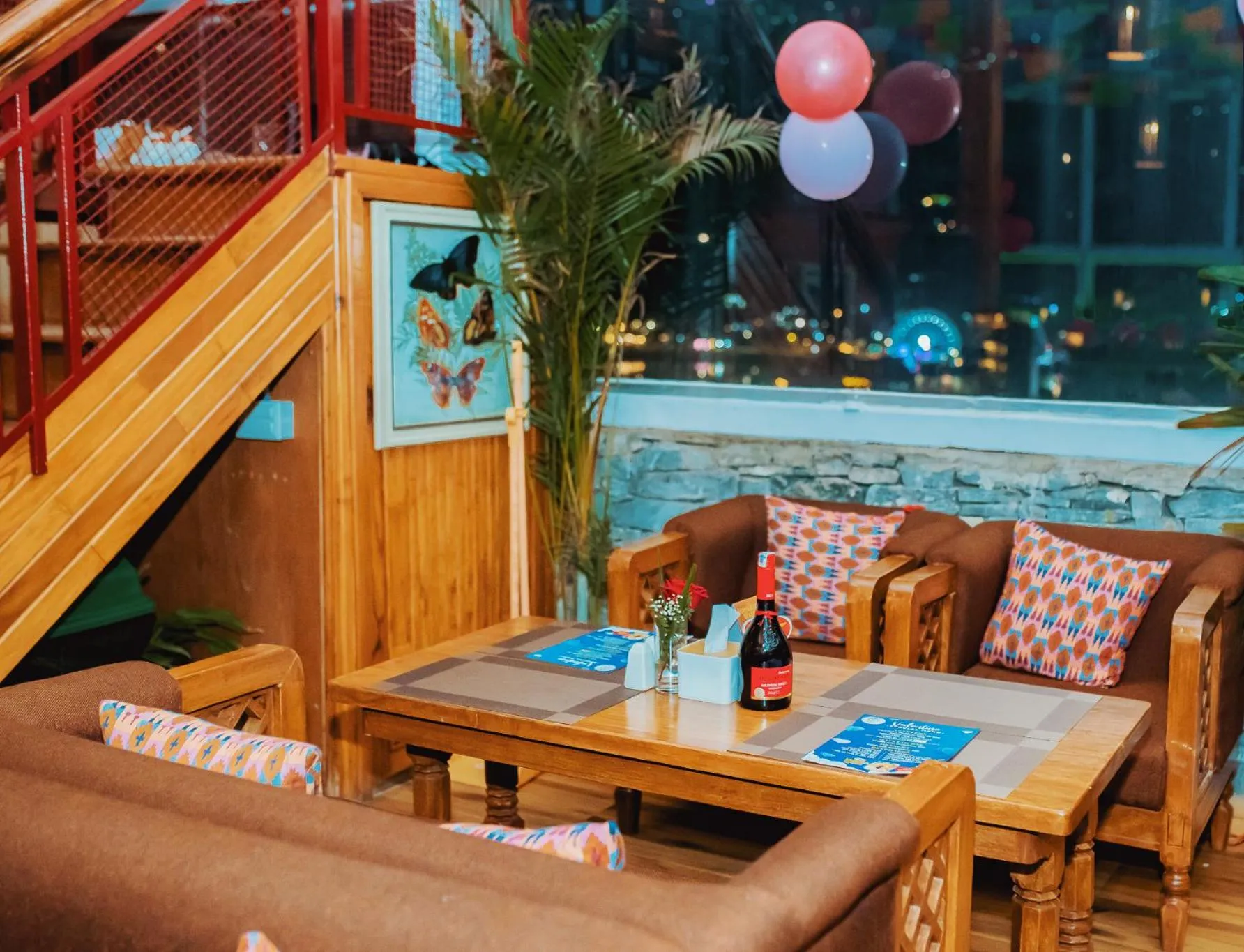 Seating area in Himalayan Glory Inn