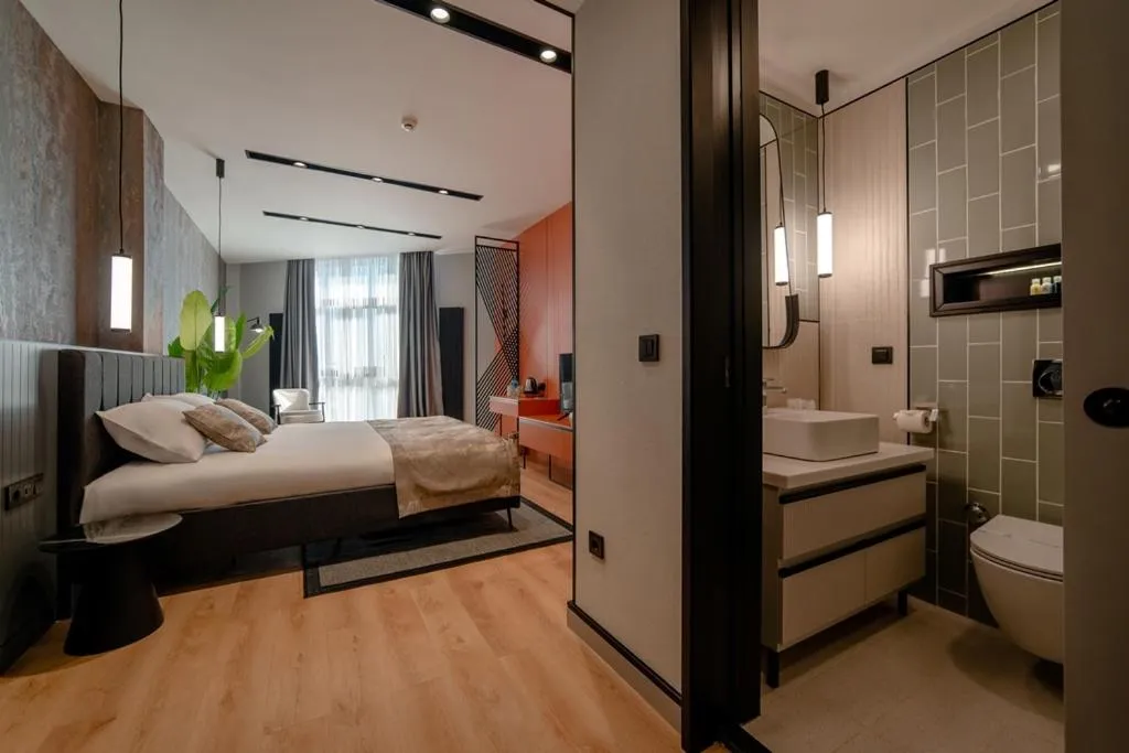 Bed in Dostyk Business Hotel