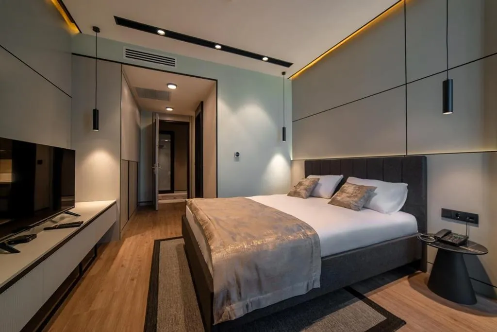 Bed in Dostyk Business Hotel